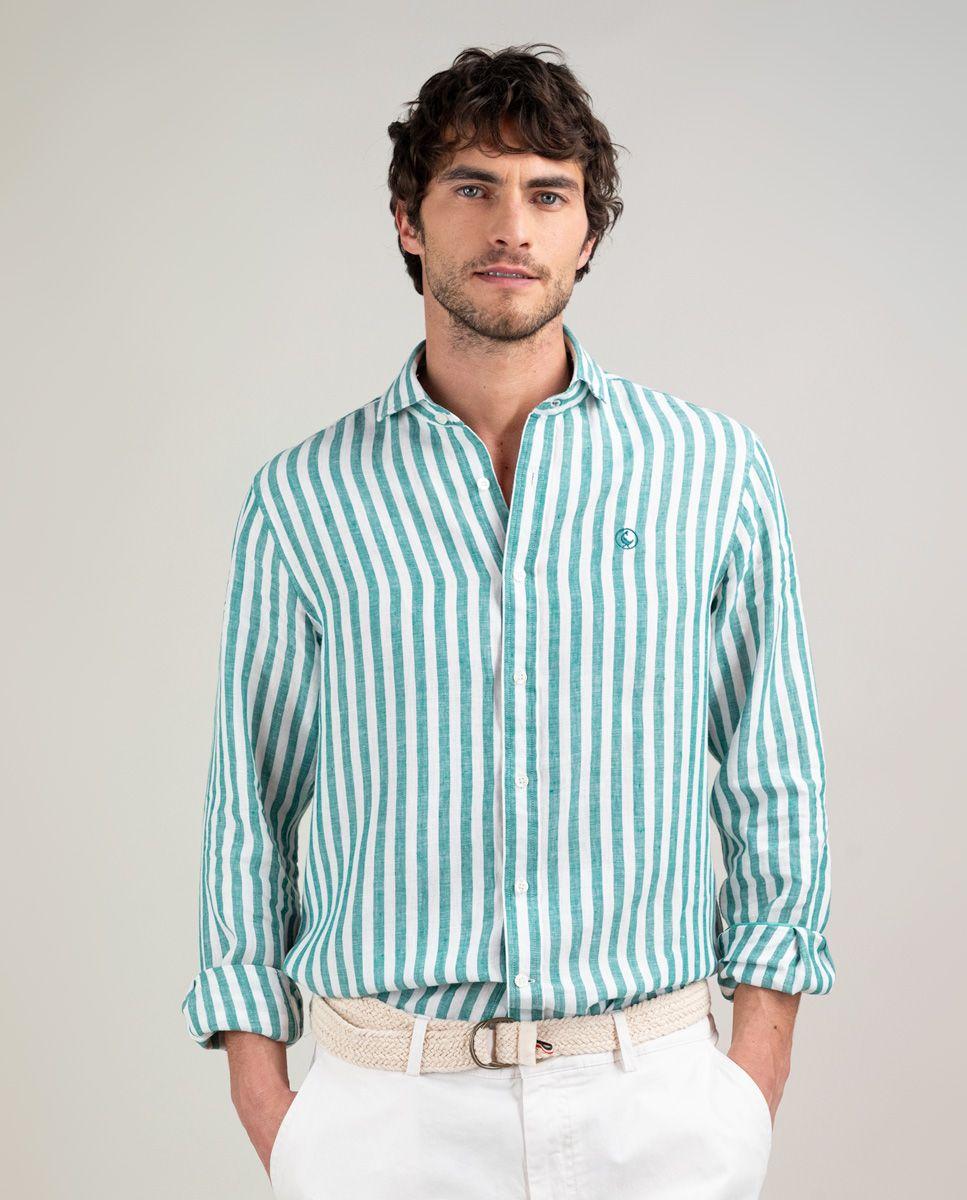 Camisa Lino Raya Kodak Verde HOMBRE PV 25-0