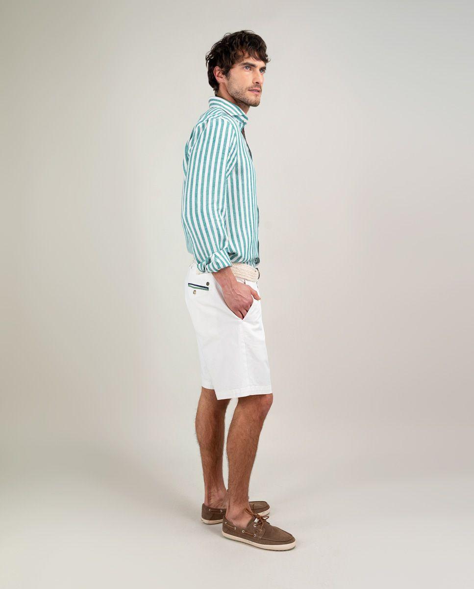 Camisa Lino Raya Kodak Verde HOMBRE PV 25-2