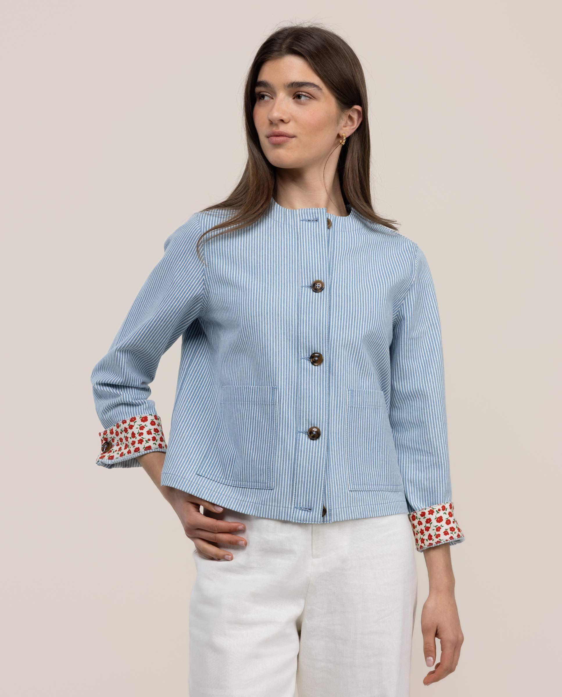 Chaqueta Mia Denim Rayas  MUJER PV 26-2