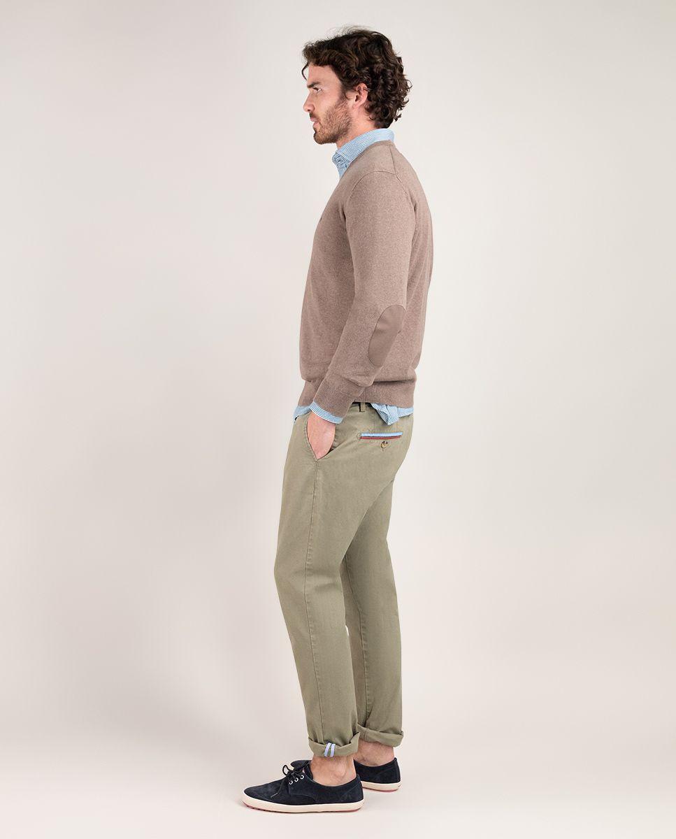 Jersey Cuello Pico Coderas Topo HOMBRE PV 25-2