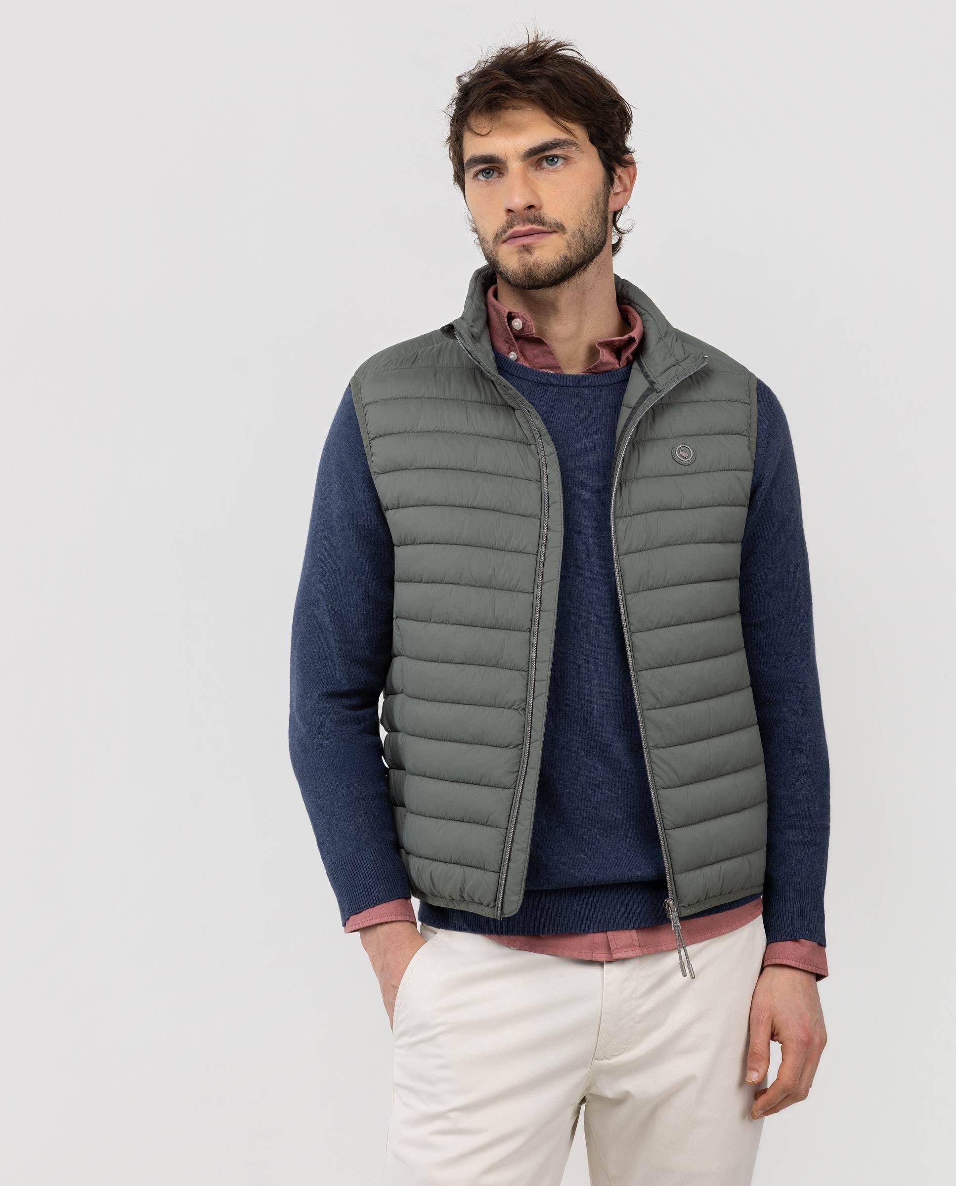 Chaleco Básico Acolchado Verde Claro HOMBRE PV 26-2