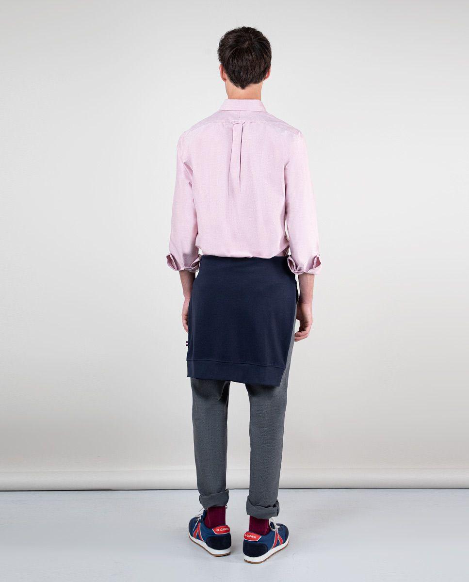 Camisa Oxford Liso Rojo-3