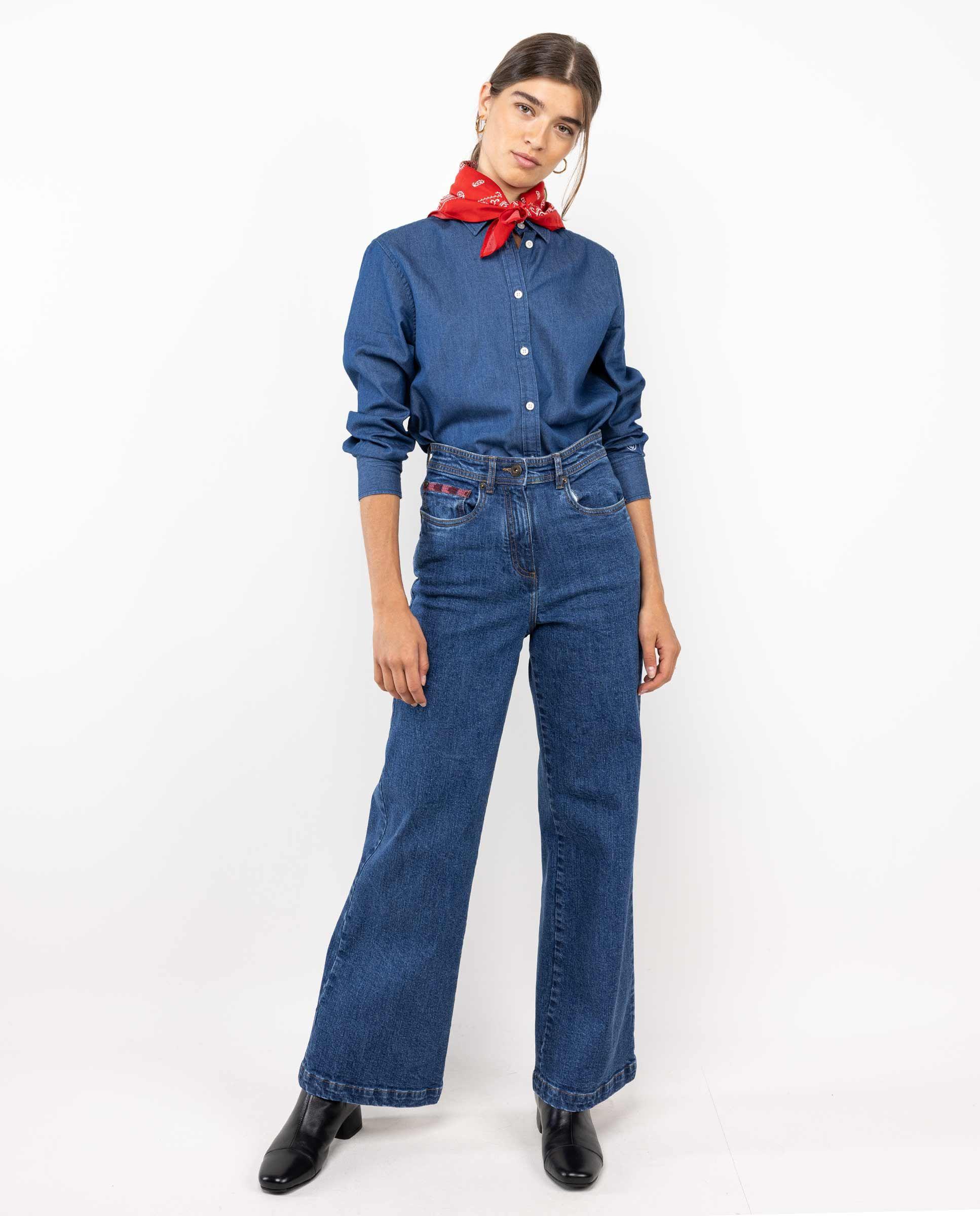 Pantalón Denim Marino MUJER OI 25-2