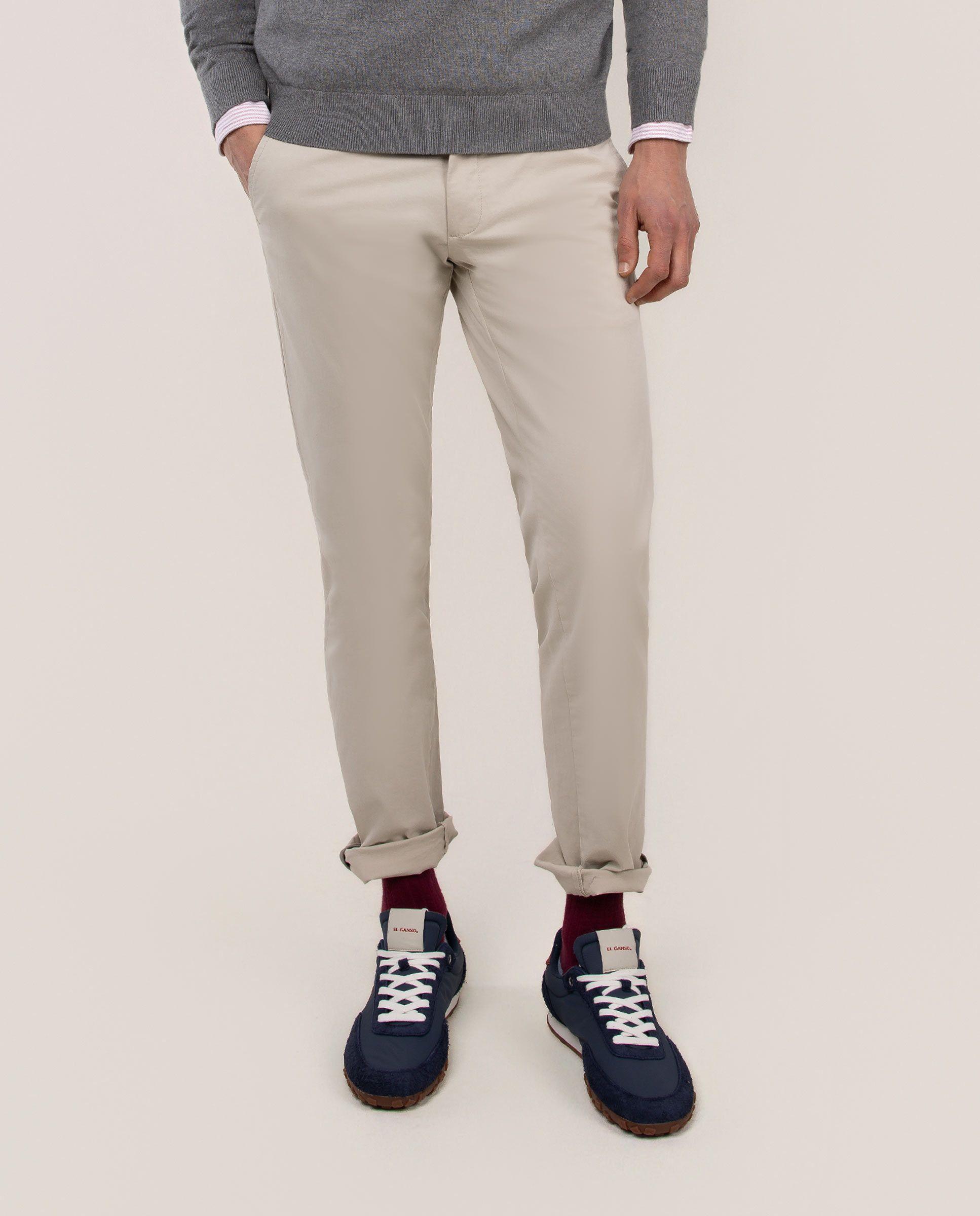 Pantalón Chino Básico Beige HOMBRE PV 26-0
