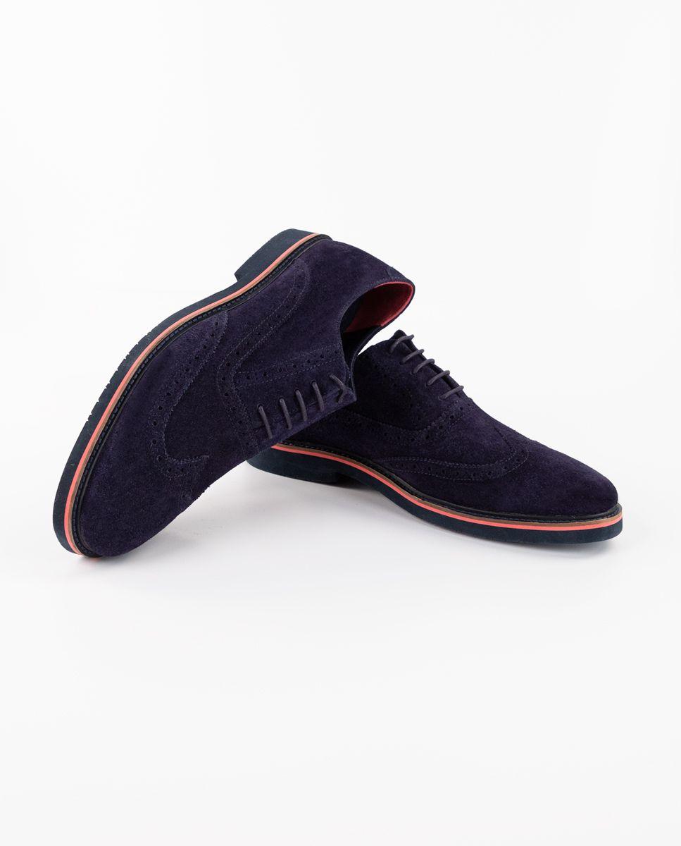 Zapato Oxford Ante Marino HOMBRE PV 25-2