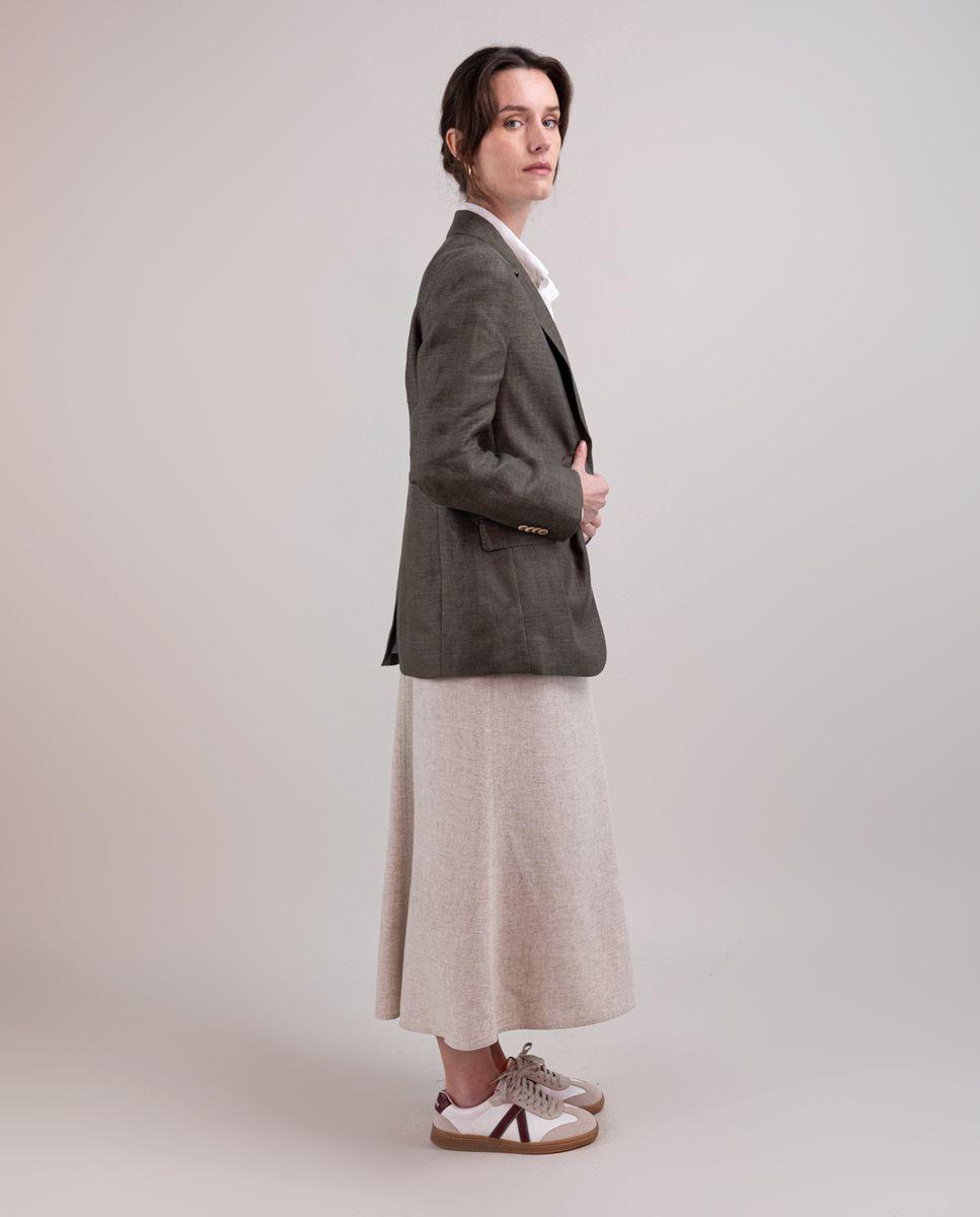 Americana Lino Verde MUJER PV 25-1