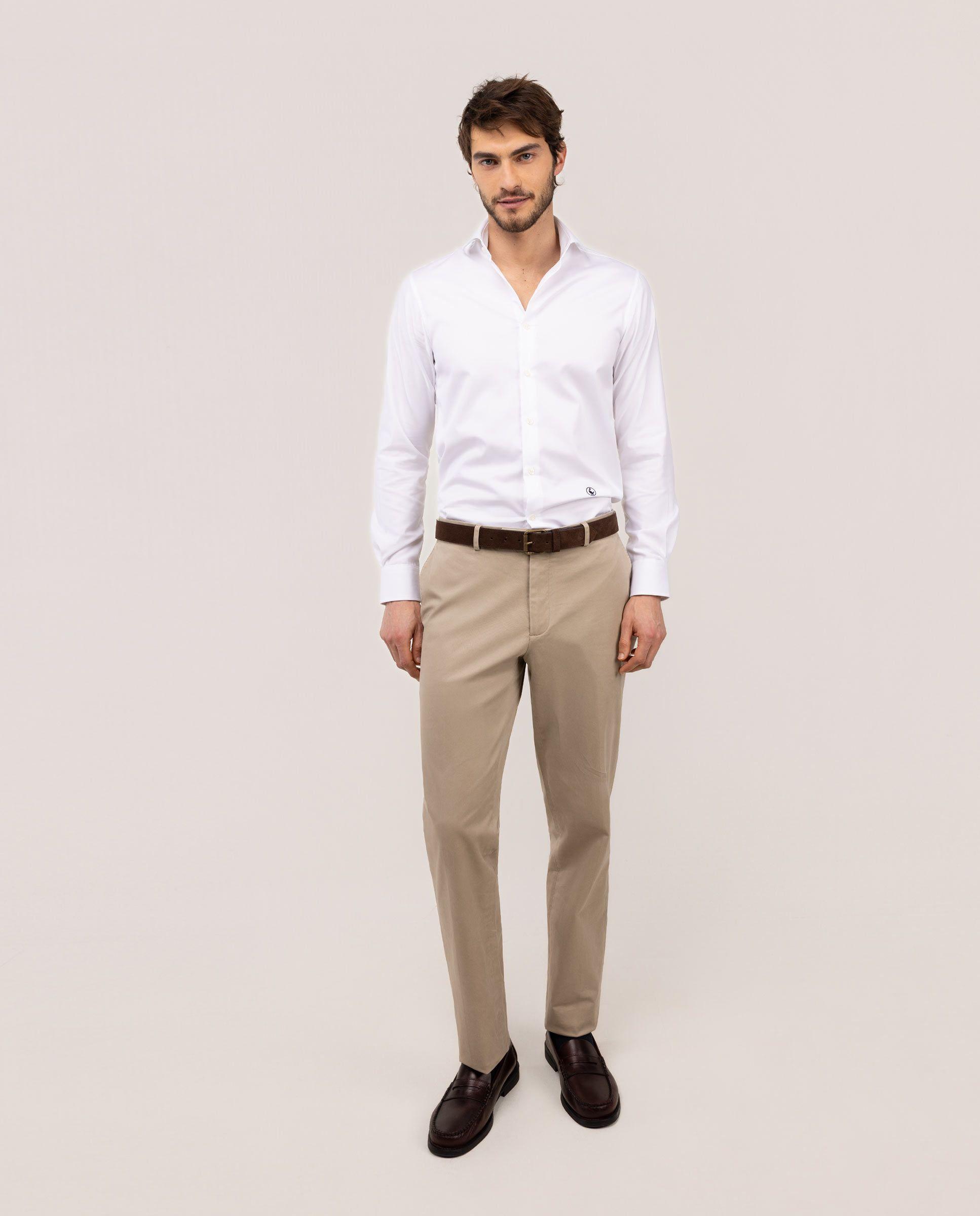 Pantalón Twill Formal Beige HOMBRE PV 26-2