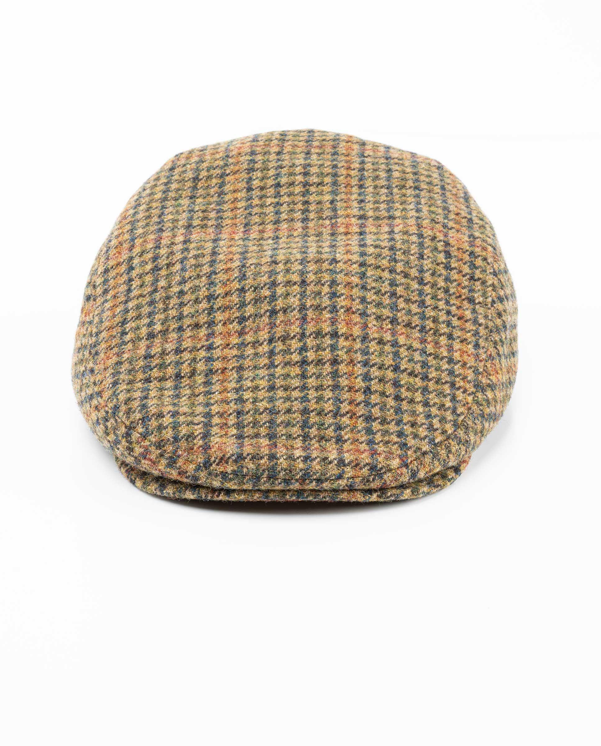 Gorra Plato Lana Cuadro Harris Marrón  OI 25-2