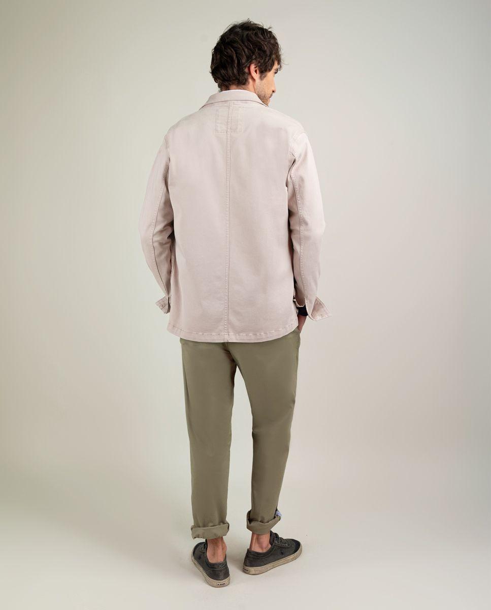 Sobrecamisa Algodón Garment Dyed Beige HOMBRE PV 25-4