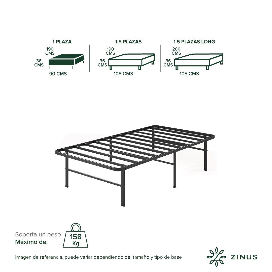 Base de Cama  Zinus  1 Plaza 90x190x30cm Rumi-2
