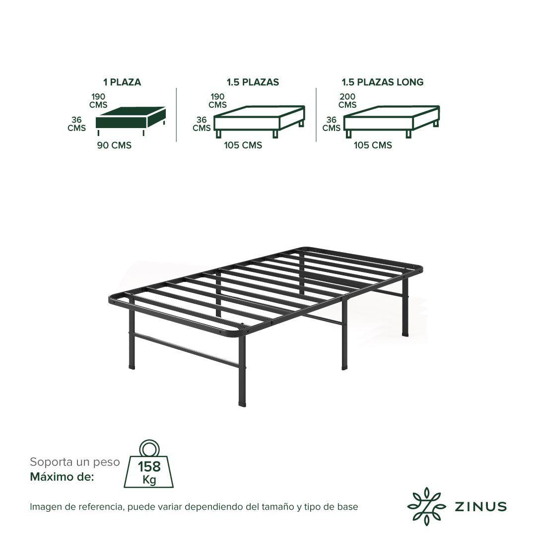 Base de Cama  Zinus  1 Plaza 90x190x30cm Rumi-2