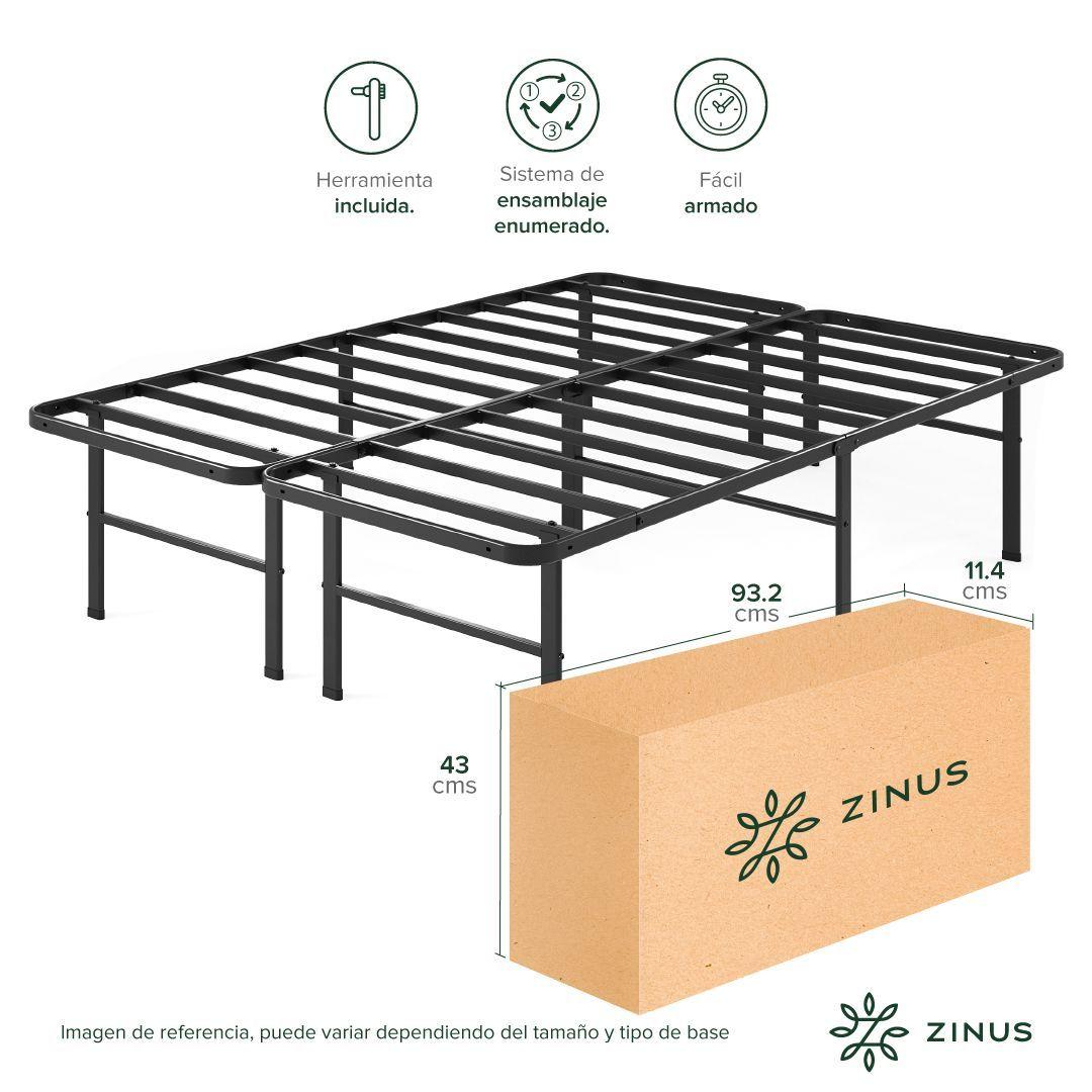 Base de Cama  Zinus  1 Plaza 90x190x30cm Rumi-5