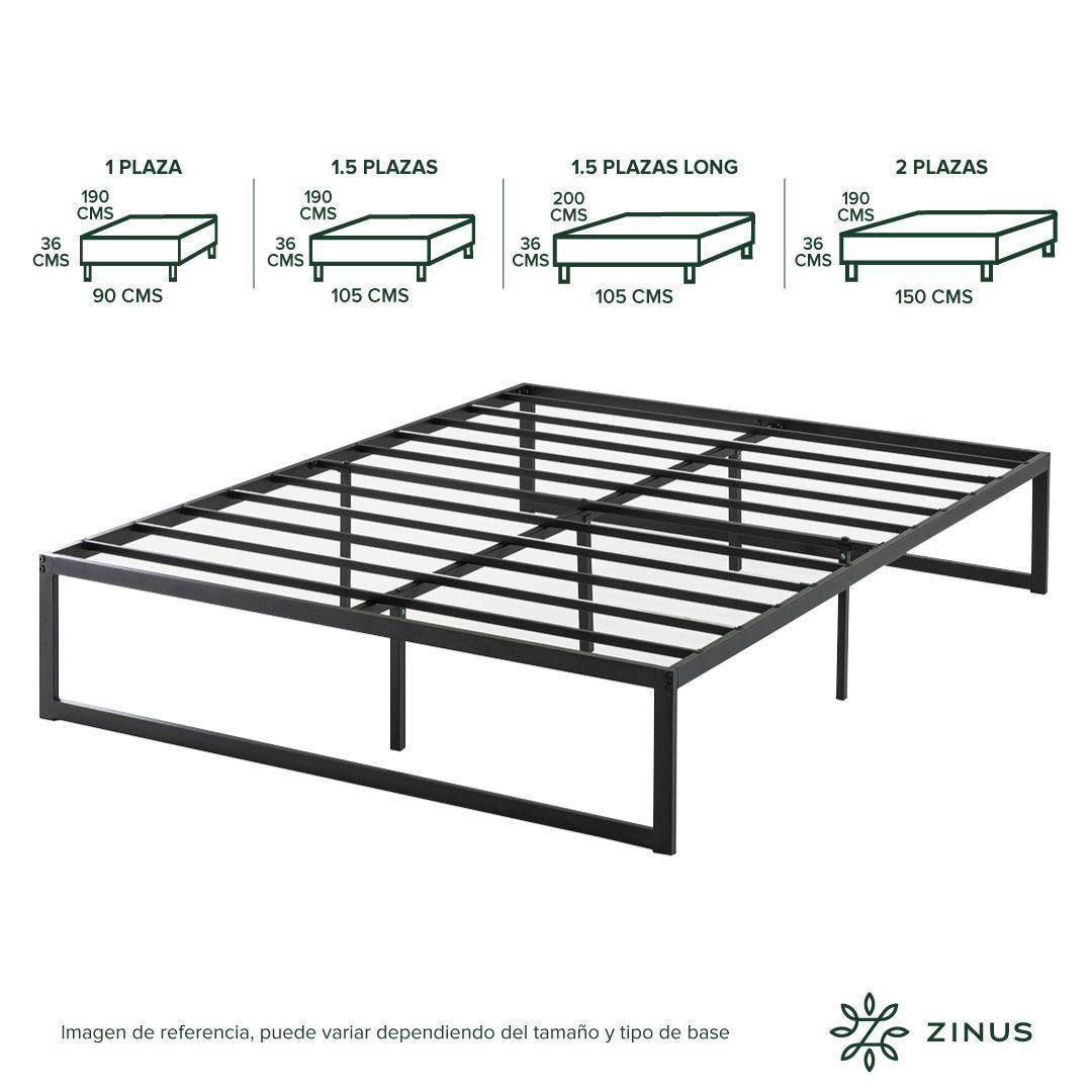 Base de cama ABEL Zinus King 180x200x36cm-2