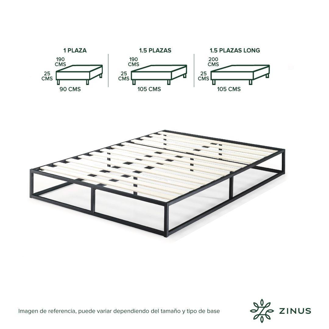 Base de cama JOSEPH Zinus 2 plazas Long 150x200x25cm-2