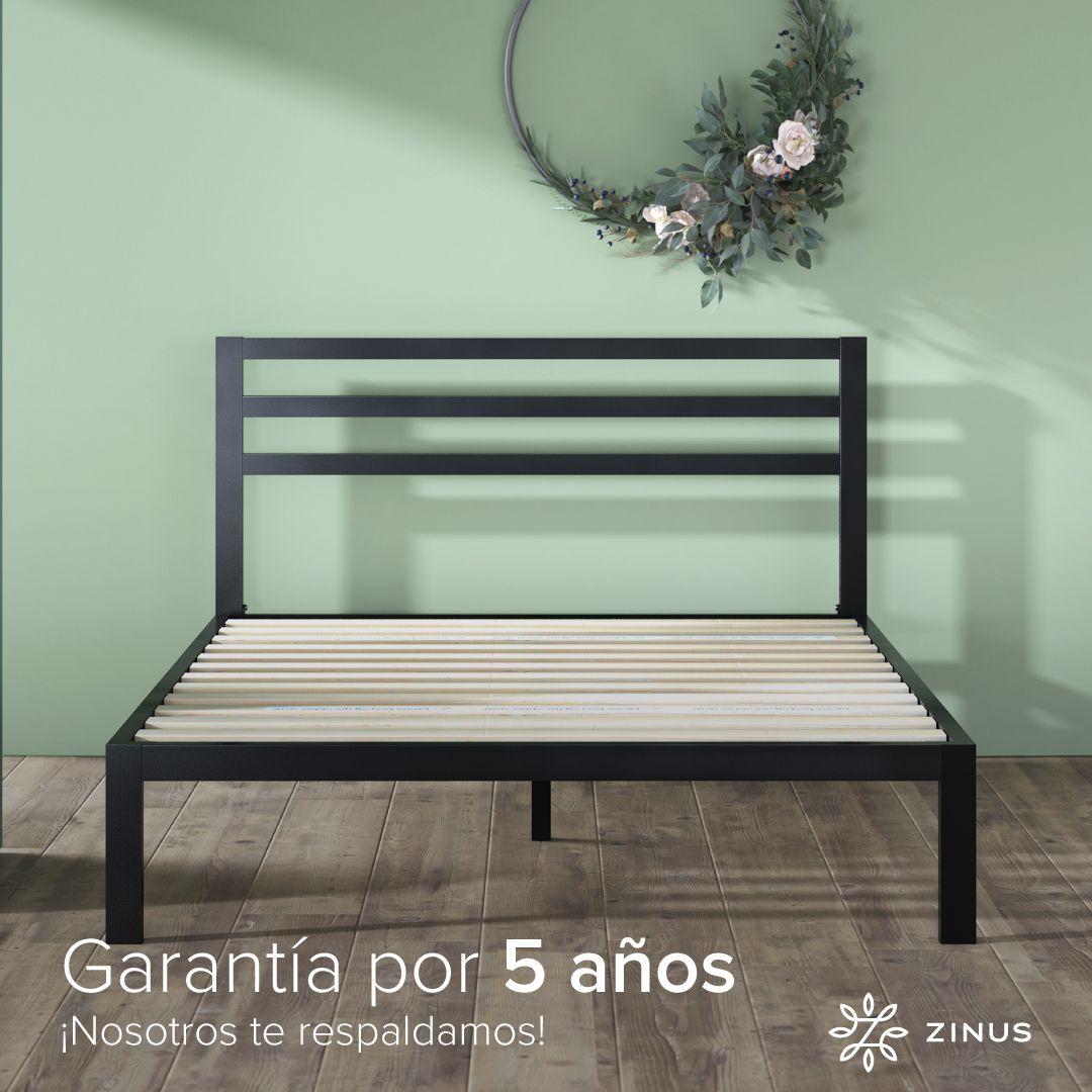 Base de cama con respaldo MIA Zinus 2 plazas 150x190x36cm-8