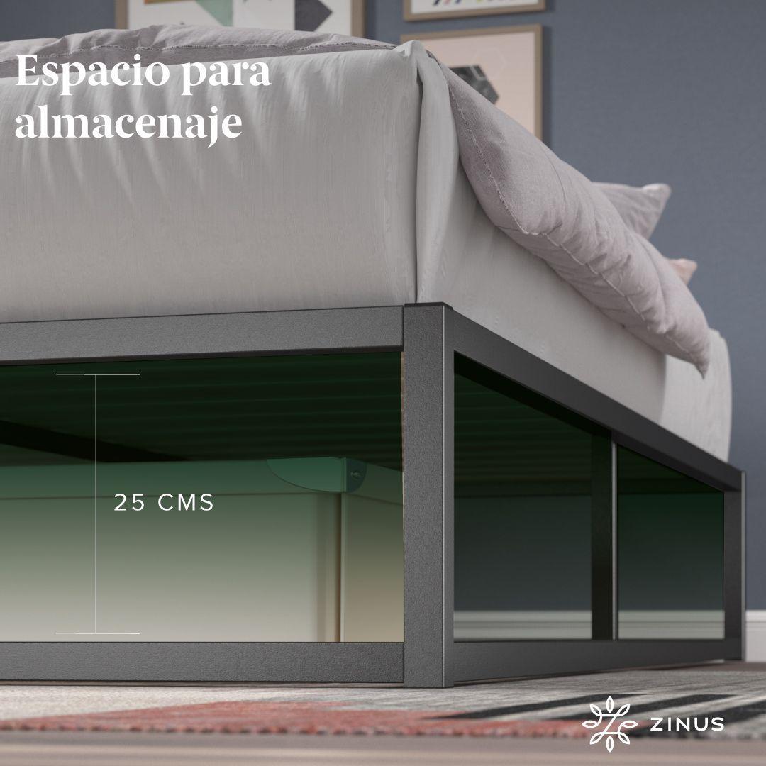 Base de cama JOSEPH Zinus 1 plaza 90x190x25cm-7