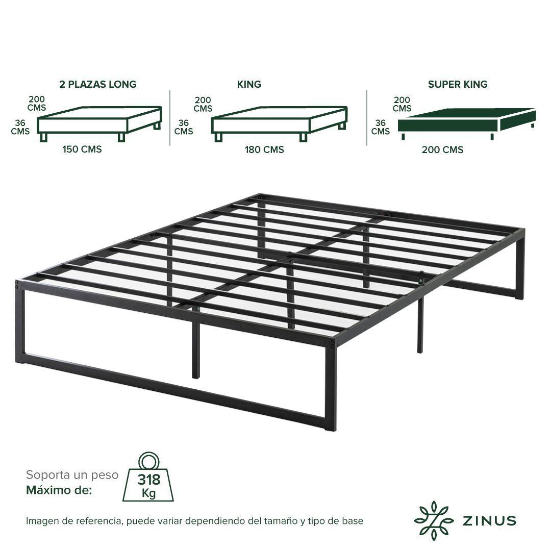 Base de cama ABEL Zinus  Super King 200x200x36cm-3