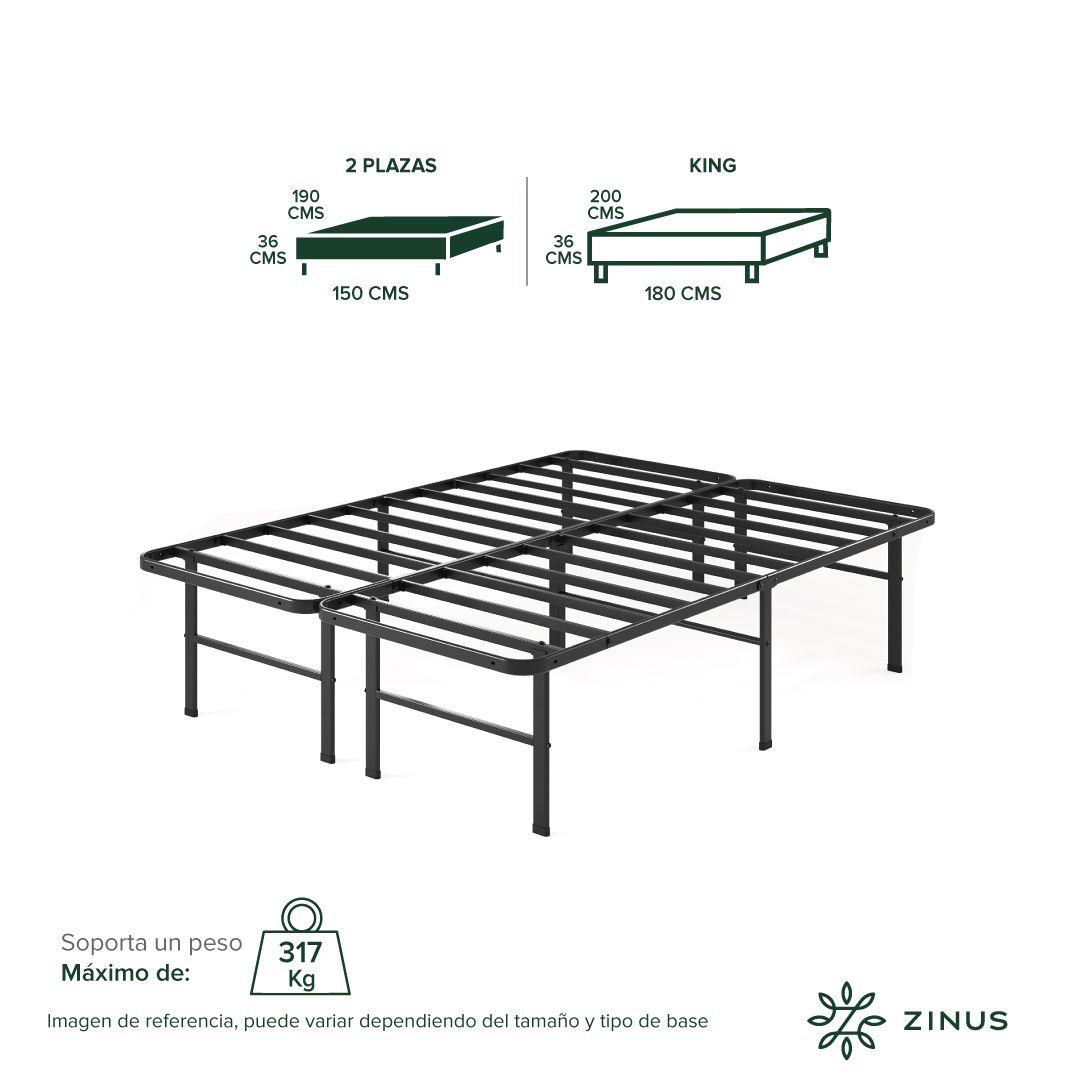 Base de Cama  Zinus  2 Plazas  150x190x30cm Rumi-3