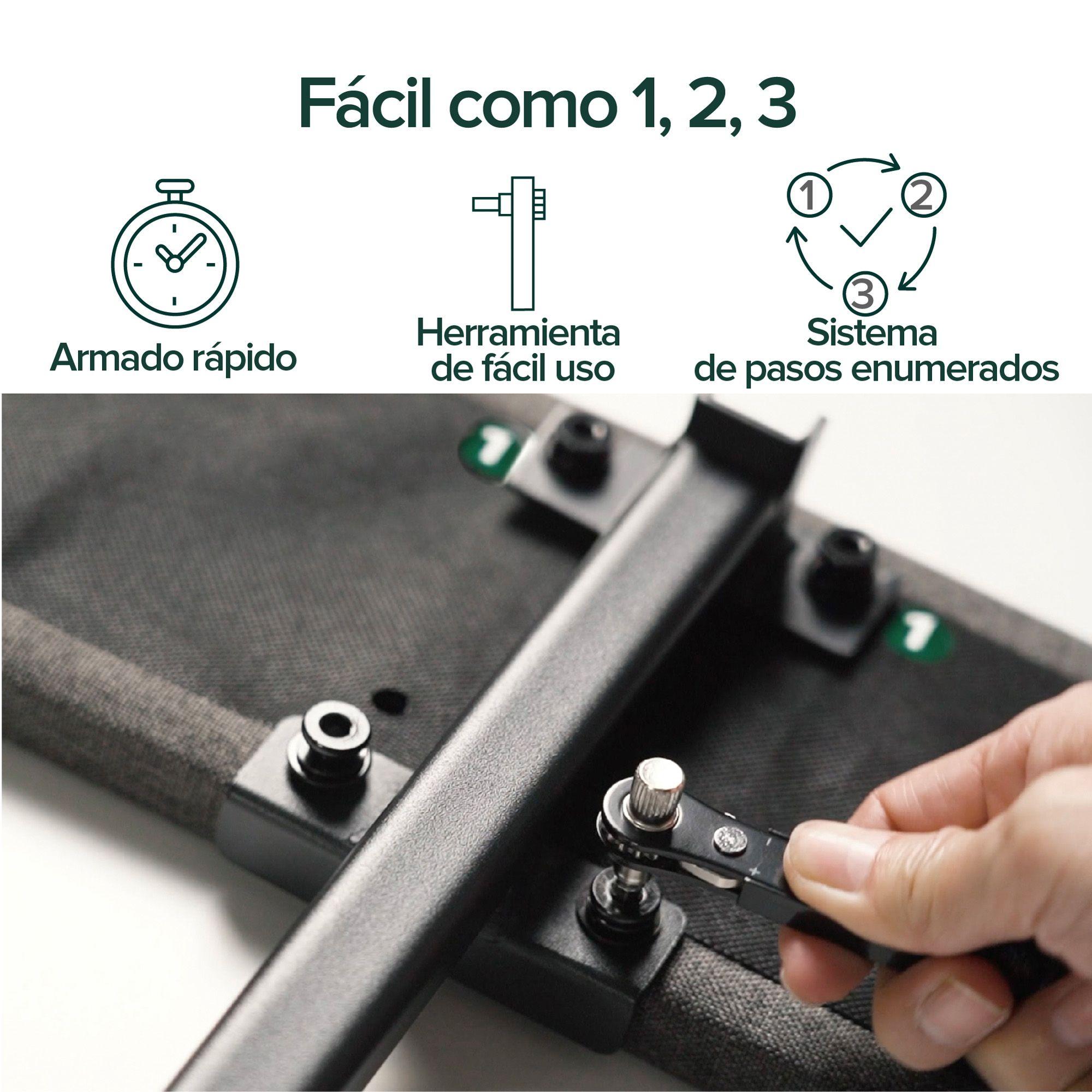 Base de cama Europea con respaldo Zinus 2 plazas150x190x30cm-4