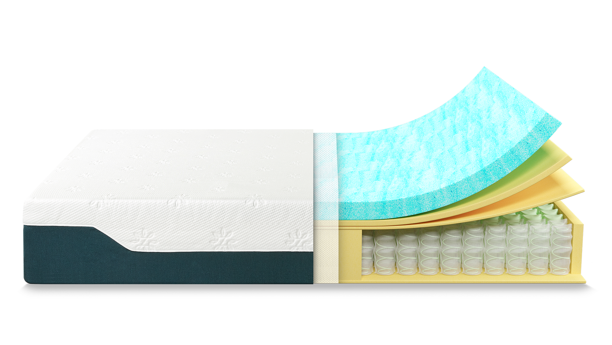 Colchón 1.5 Plazas Long Híbrido Cool Gel Zinus 105x200x30cm-4