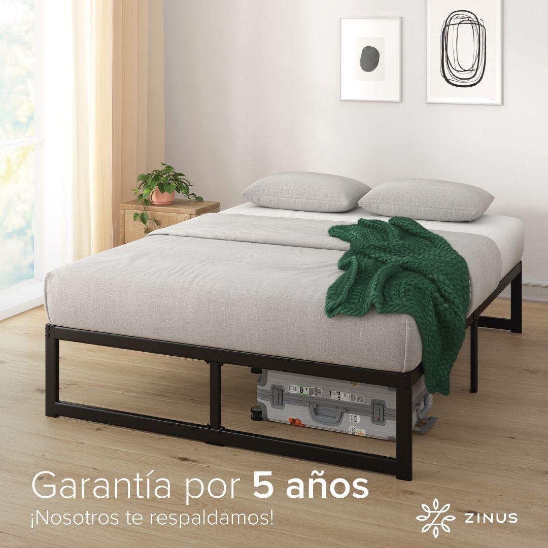 Cama Abel Zinus Colchón Espuma 1.5 Plazas Long 25cms-8