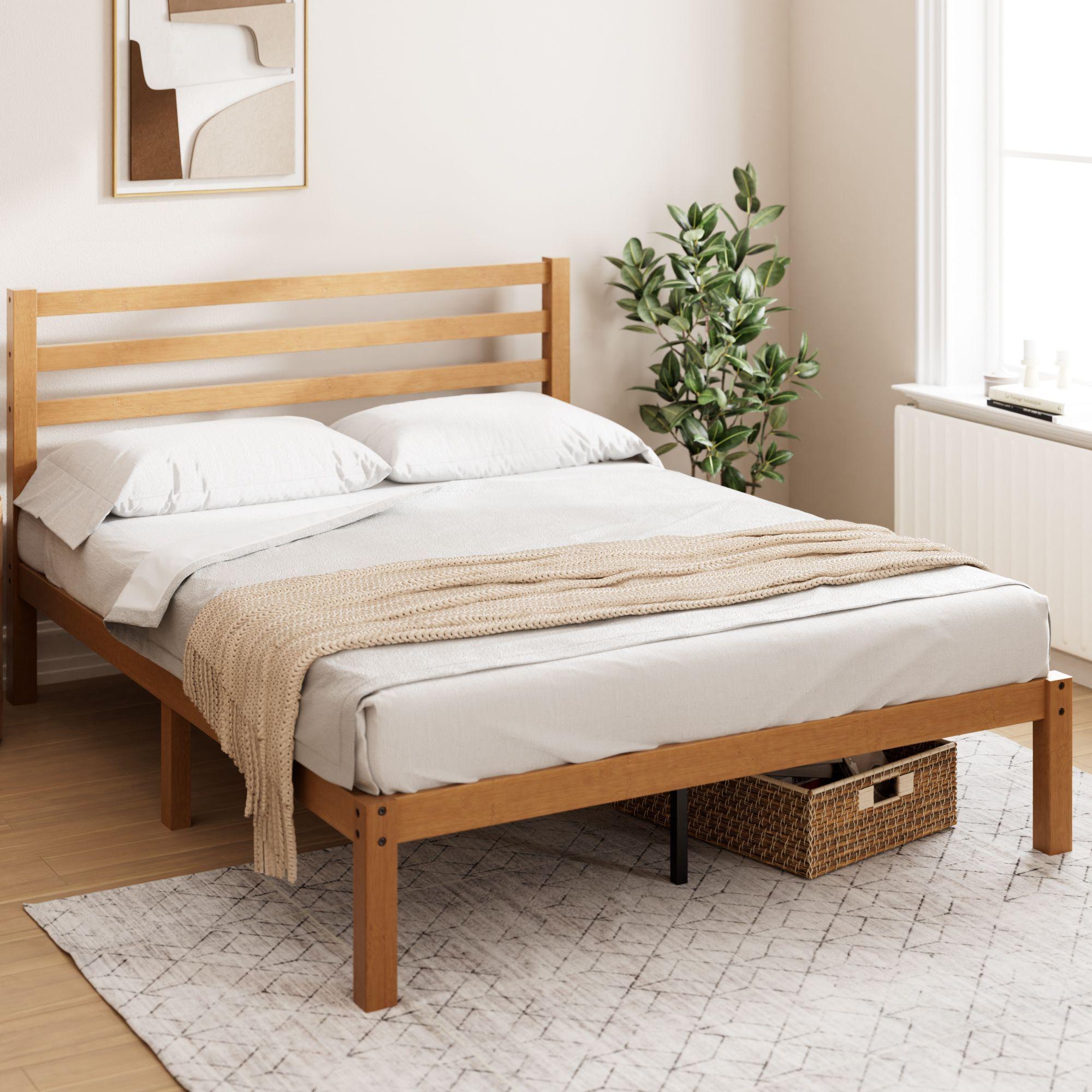 Base de Cama Zinus 1.5 Plaza Long 105x200x30cm Leah Respaldo-1