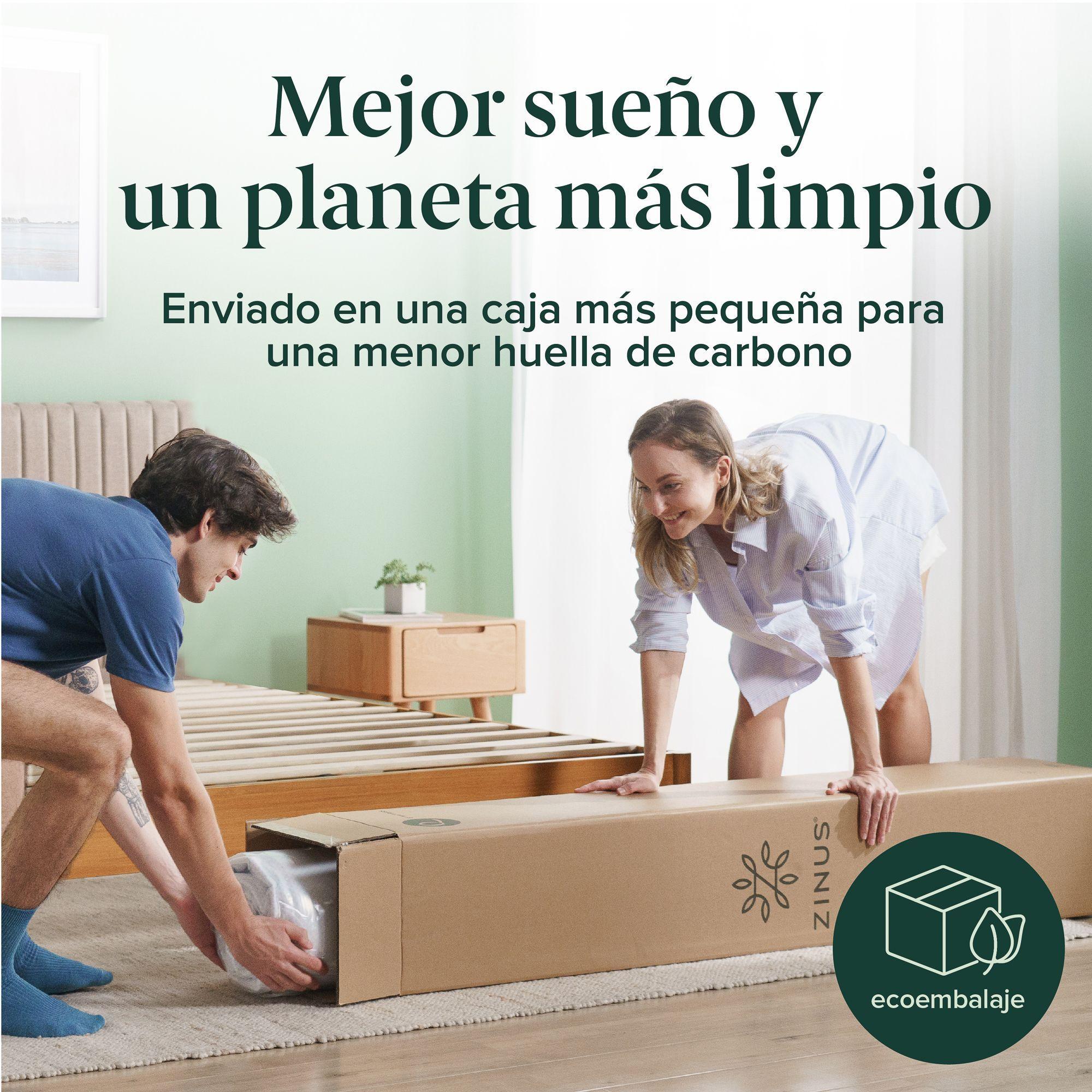 Cama Joseph Zinus Resortes Pocket 1.5 Plazas Long 25cms-7