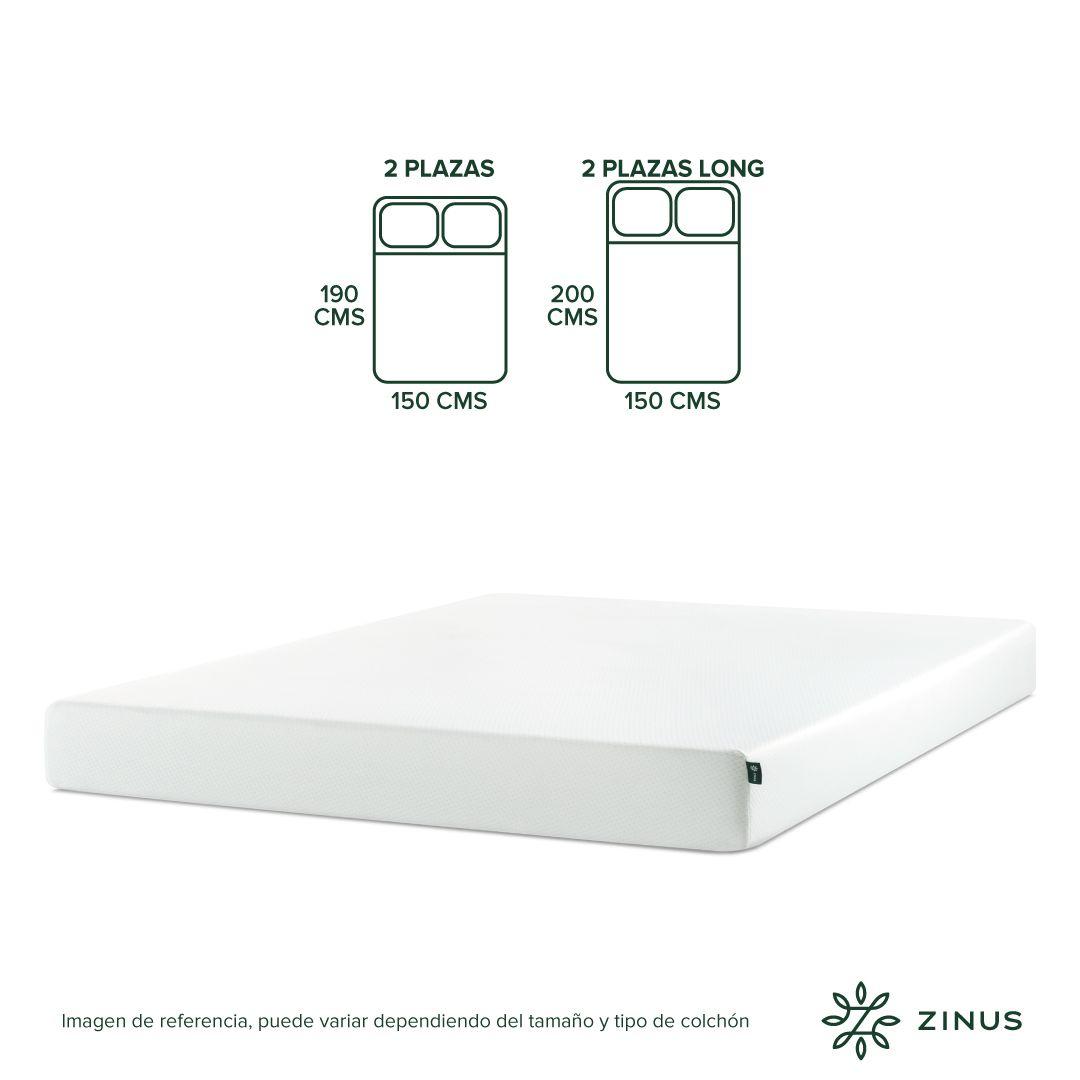 Colchón Zinus 1.5 Plazas Long  105x200x15cm Espuma Alivia Pr-3