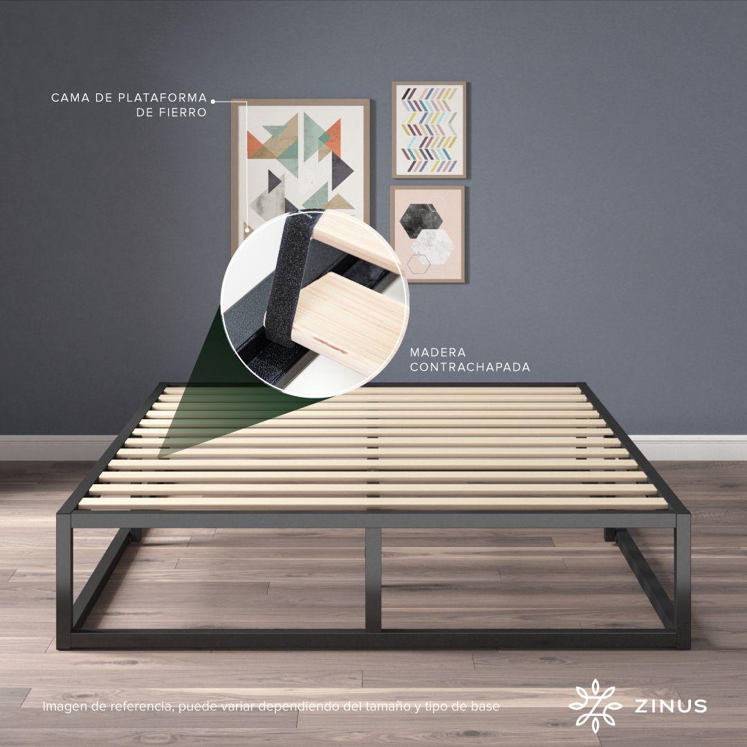 Base de cama JOSEPH Zinus 2 plazas 150x190x25cm-5