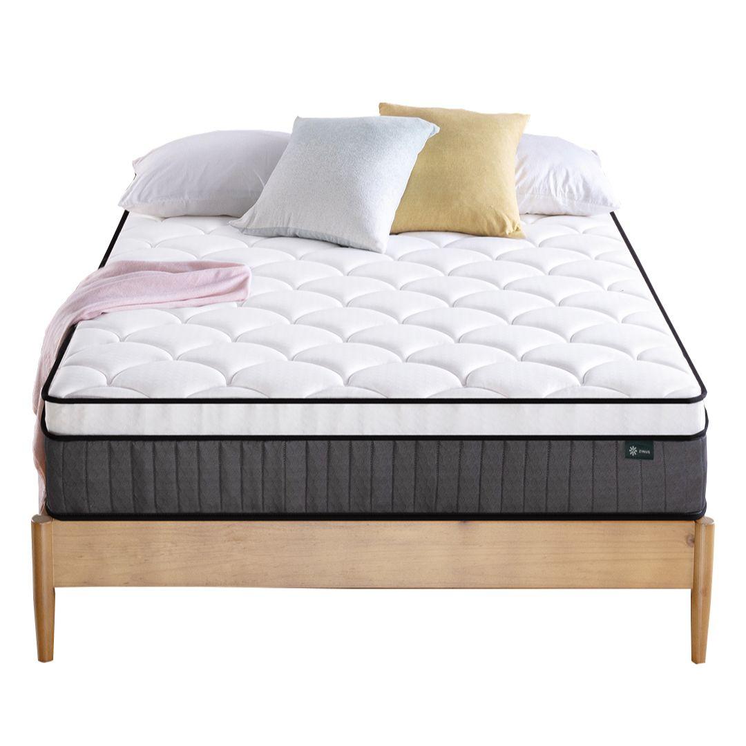 Colchón Zinus 1 Plaza 90x190x25cm Espuma y Resortes Pocket-1