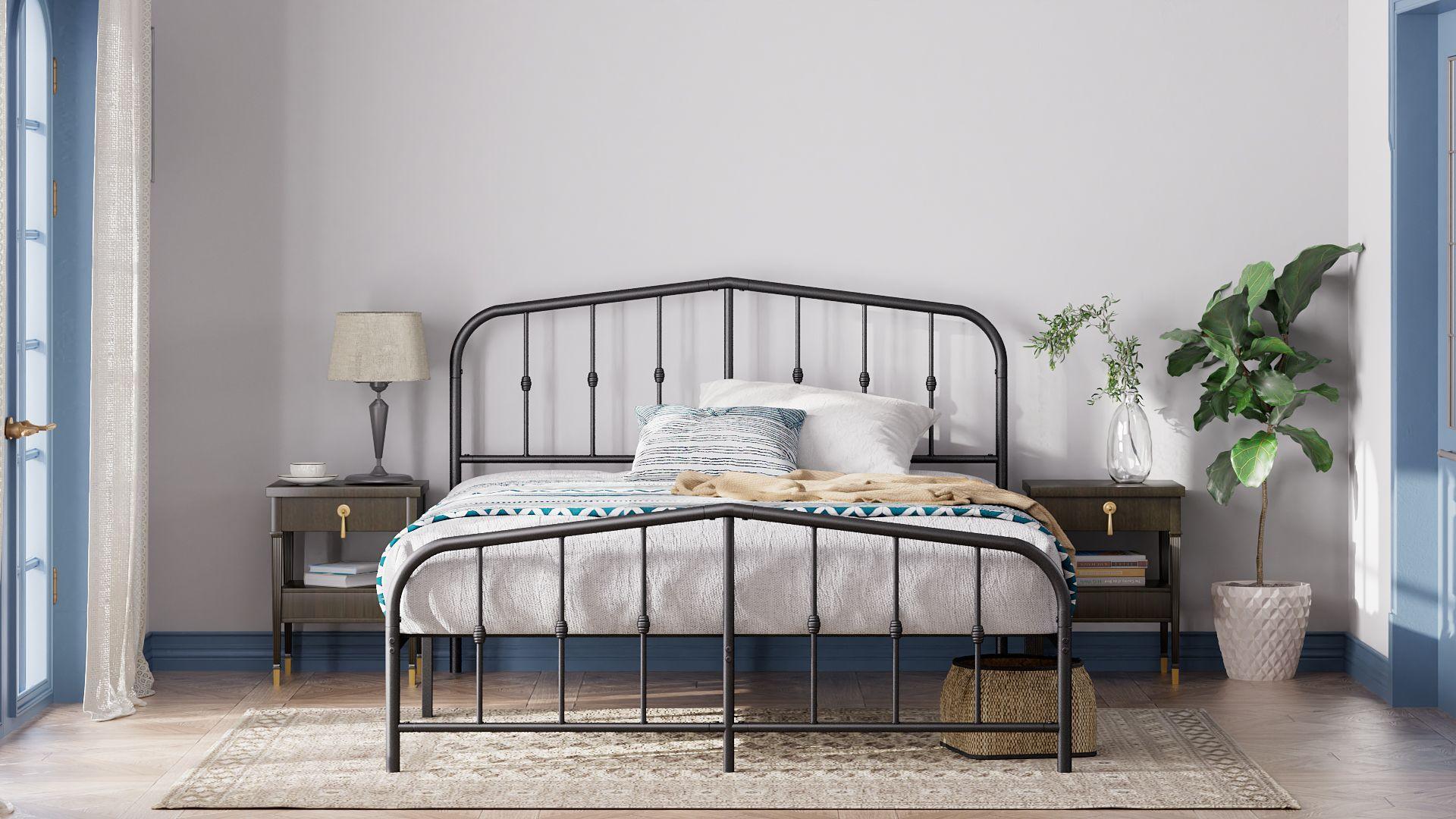 Base Cama Zinus 1.5 Plazas Long 105x200x30cm Heidi respaldo-2