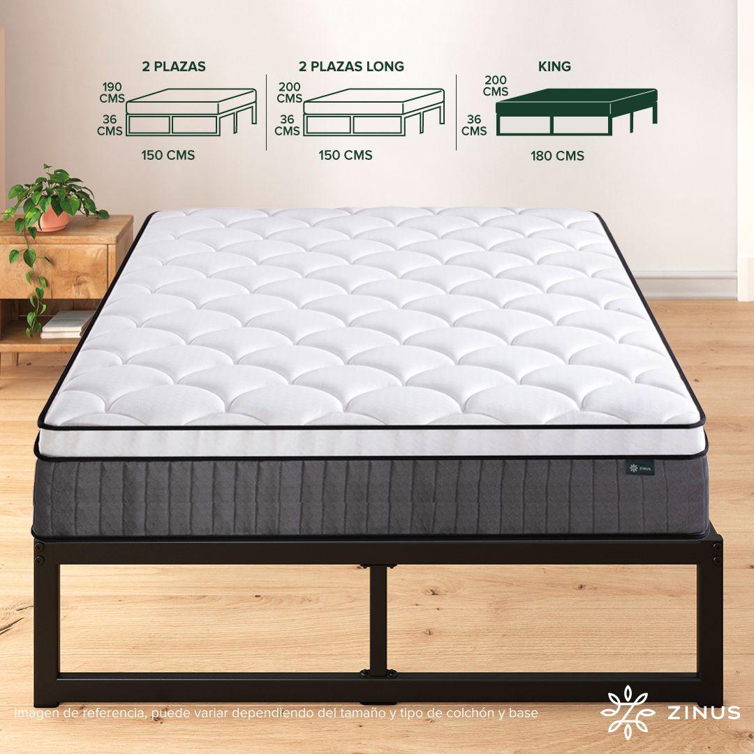 Cama Abel Zinus Resortes Pocket King 25cms-2