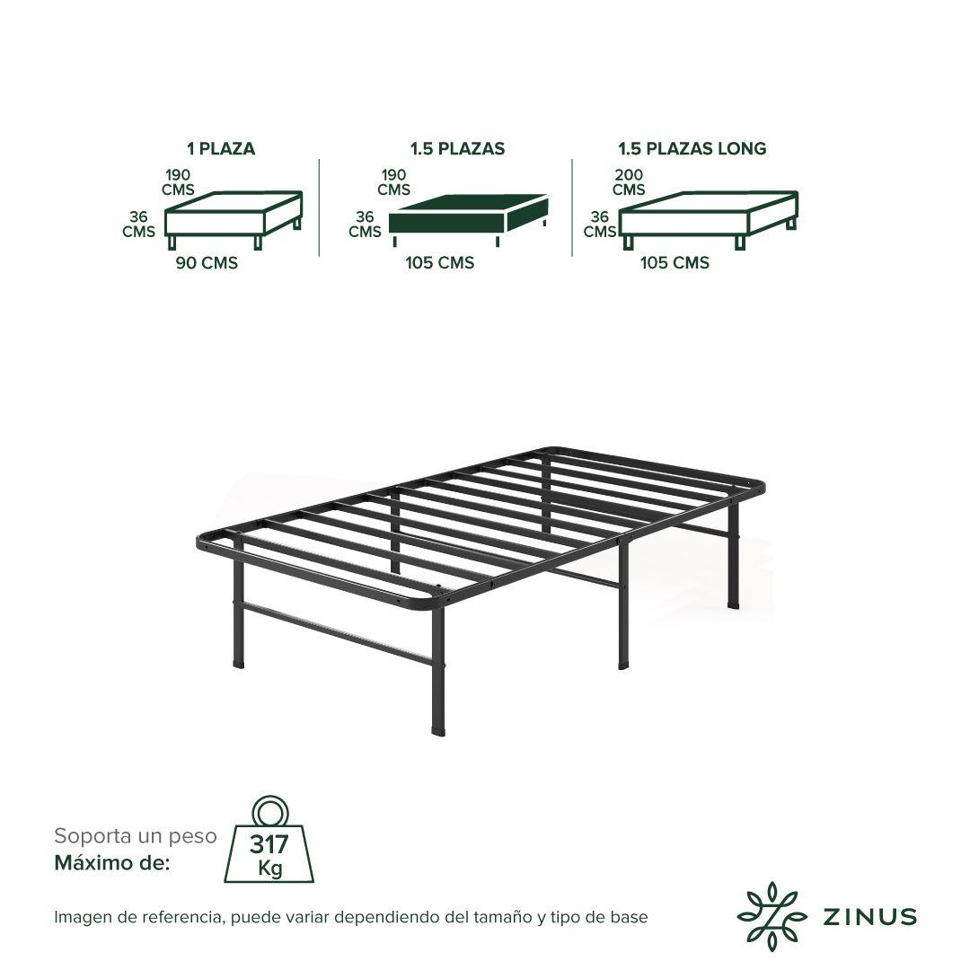Base de Cama  Zinus  1.5 Plazas 105x190x30cm Rumi-2