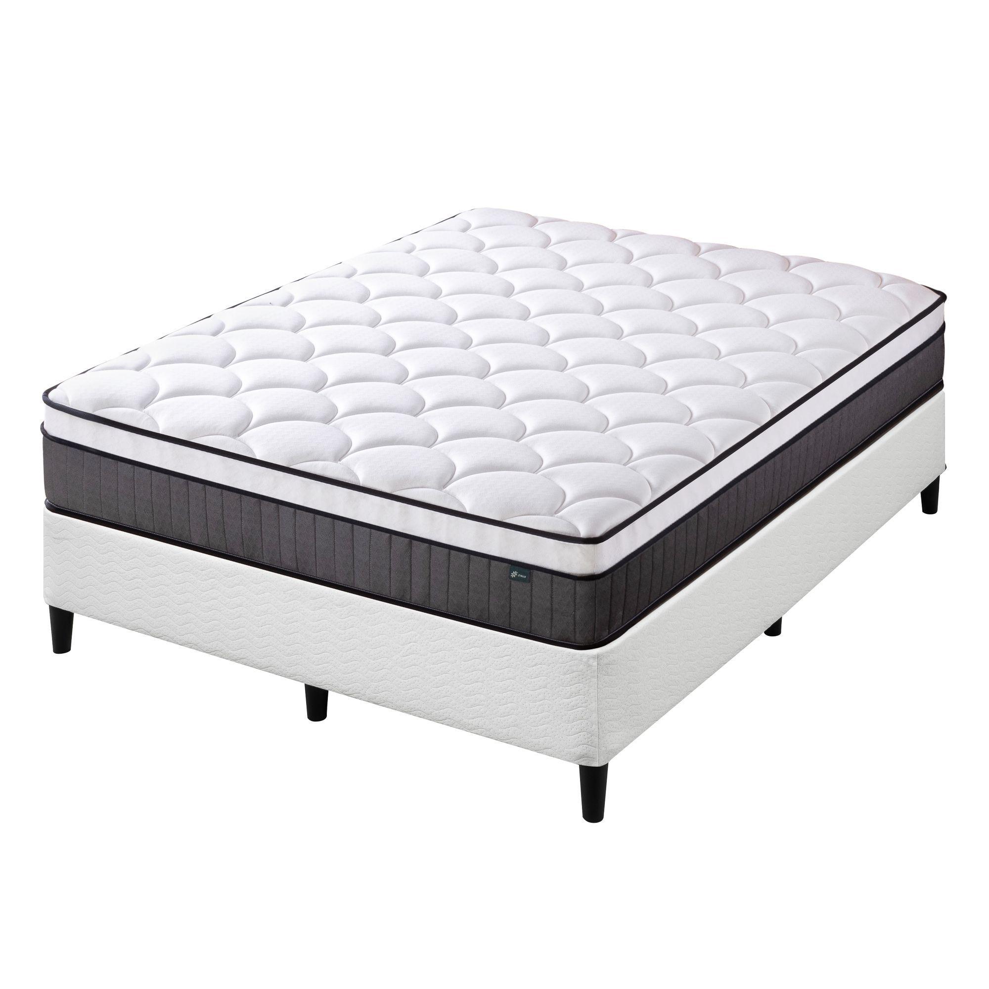 Cama Keenan Resortes Pocket 1.5 Plazas Long 25cms-0