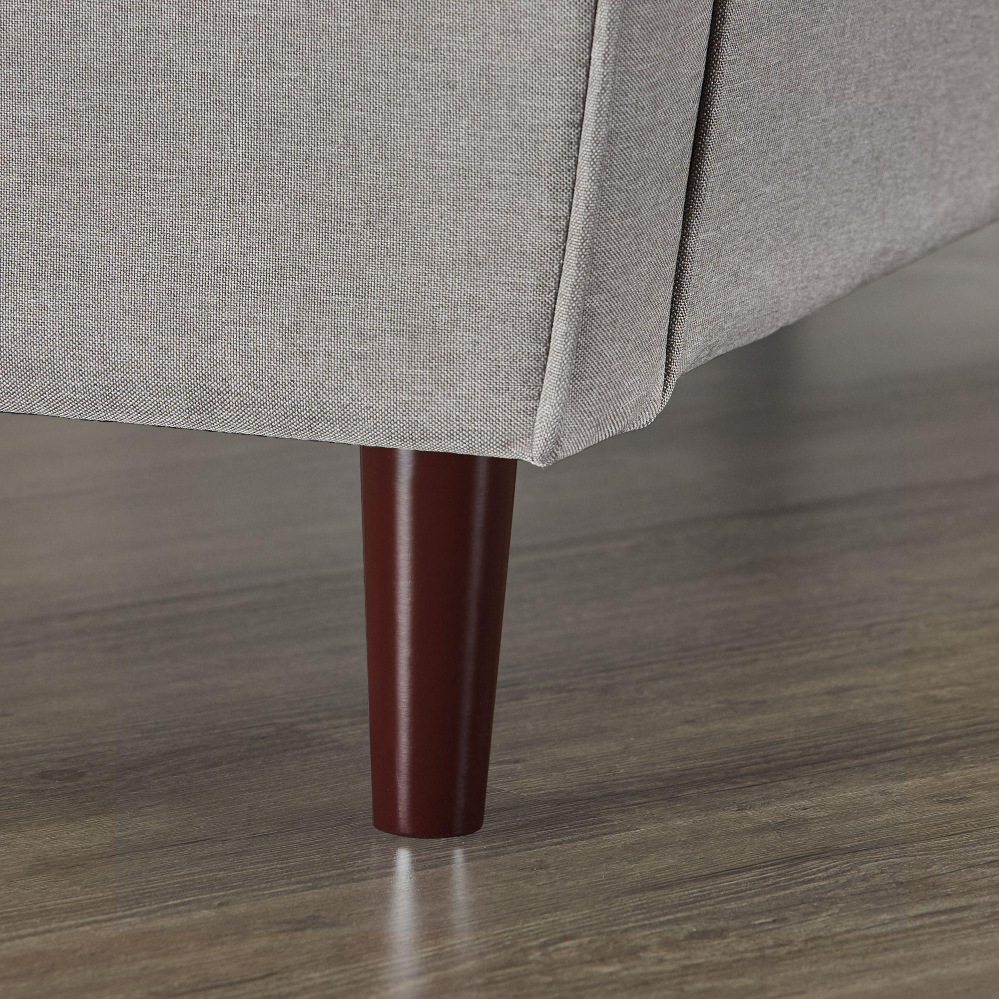 Sofá Zinus Benton Mid-Century  Gris Piedra  135cm-3