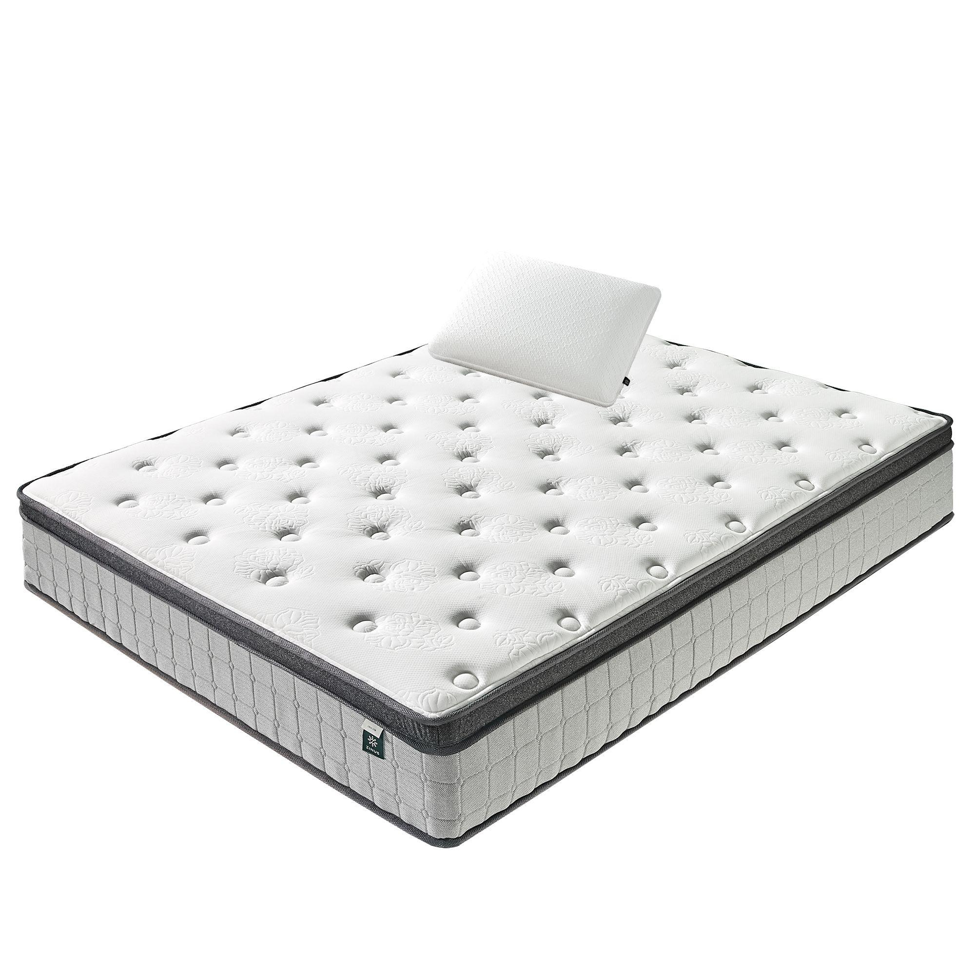 Colchón 1.5 Plazas Long Resortes Pocket Zinus + 1 Almohada-1