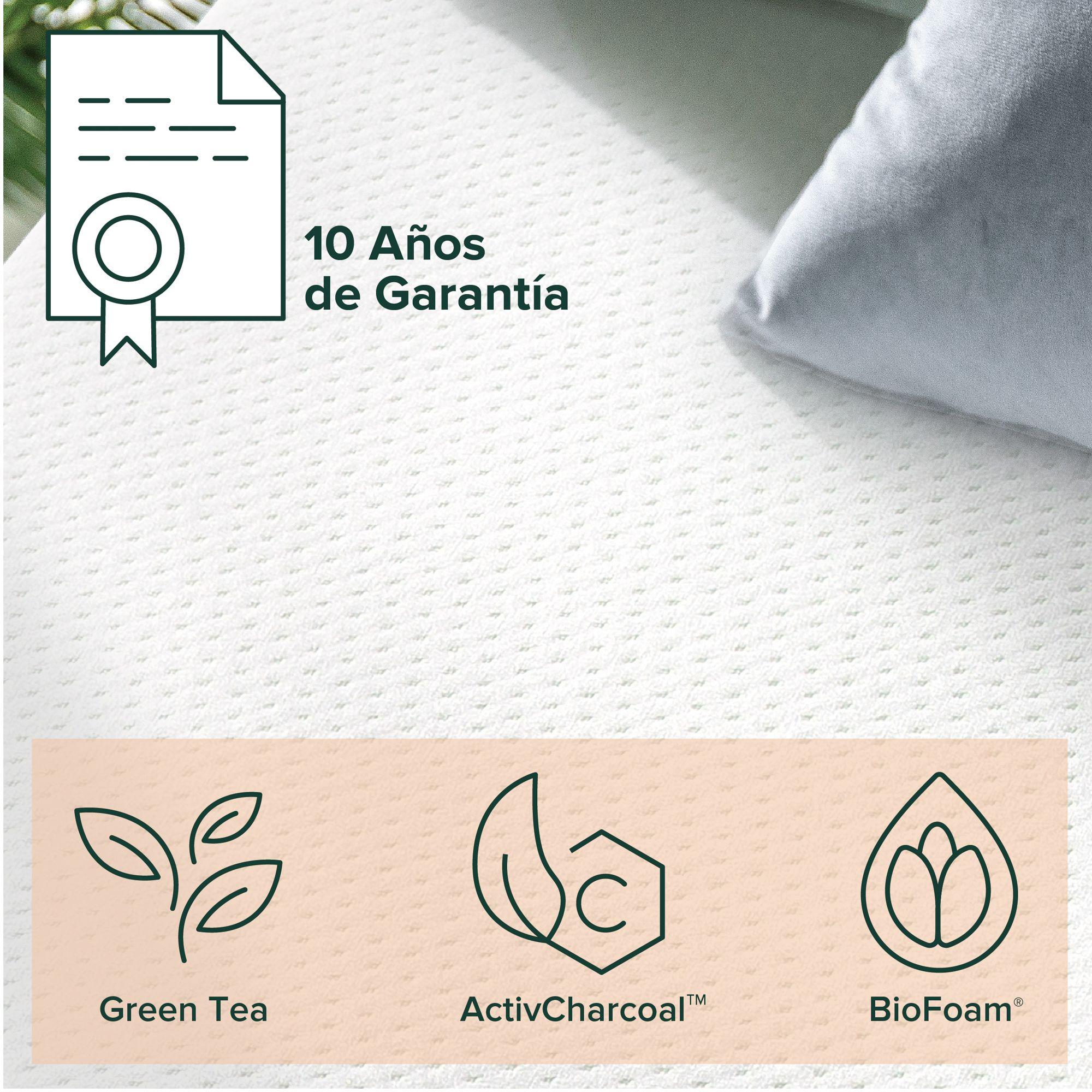 Colchón 1.5 plazaslong espuma Zinus Memory Foam 105x200x20cm-2