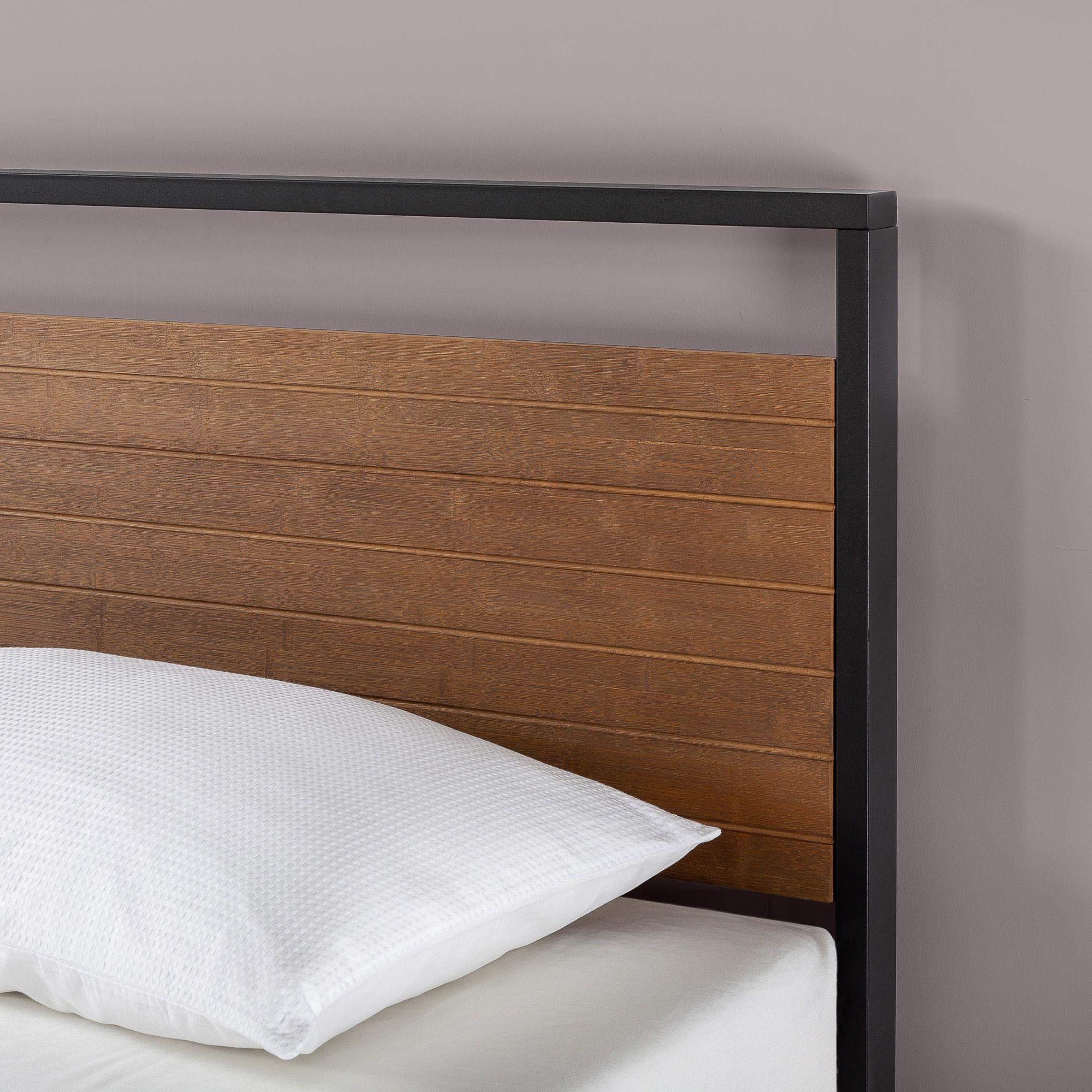 Base de cama SUZANNE con respaldo Zinus 1 plaza 90x190x18cm-4