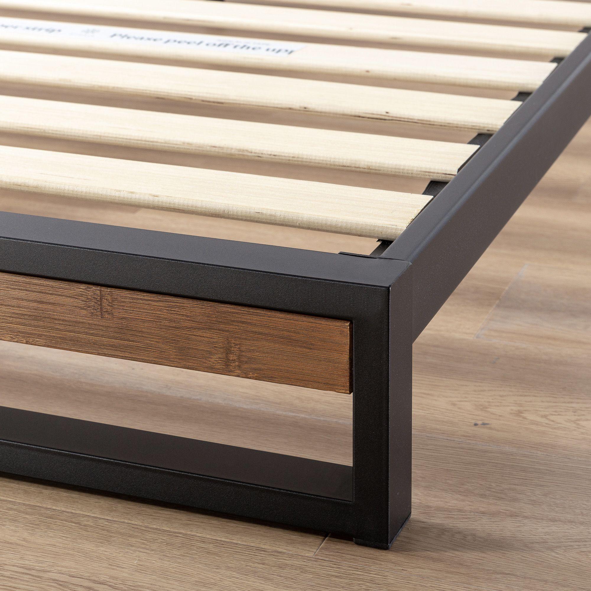 Base de cama SUZANNE con respaldo Zinus 1 plaza 90x190x18cm-5
