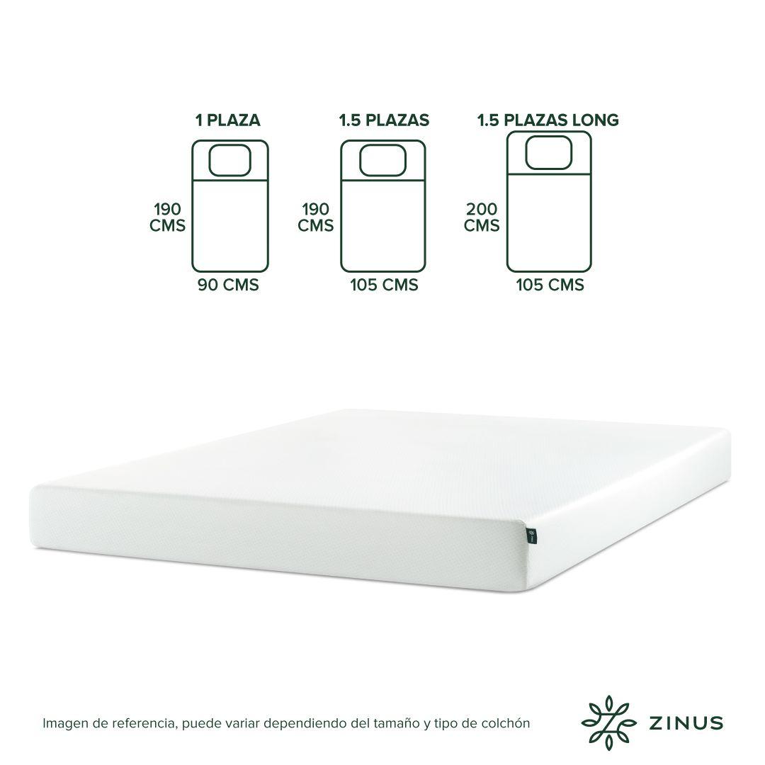 Colchón Zinus 2 Plazas Long 150x200x15cm Espuma Alivia Pres-2