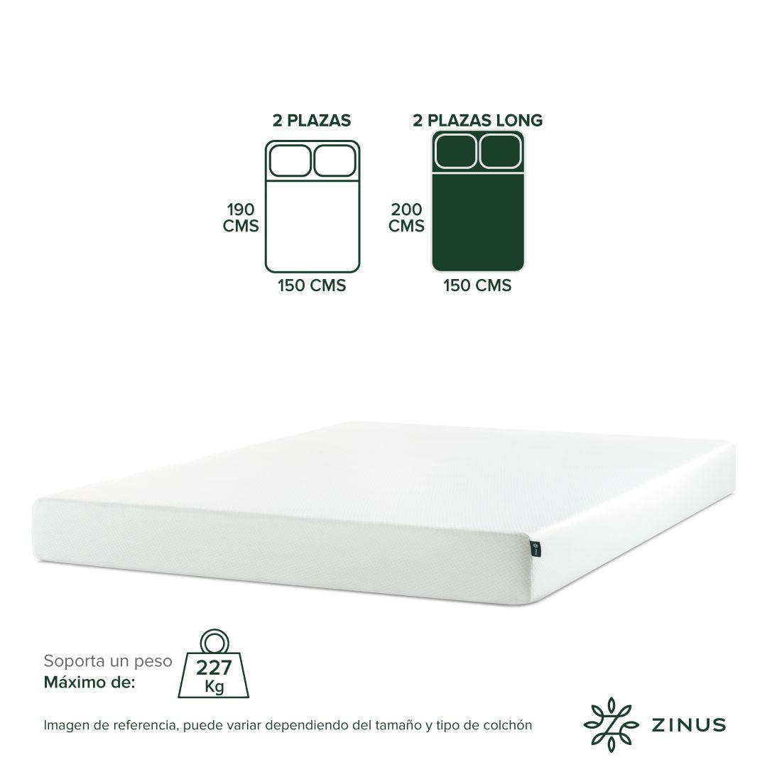 Colchón Zinus 2 Plazas Long 150x200x15cm Espuma Alivia Pres-3