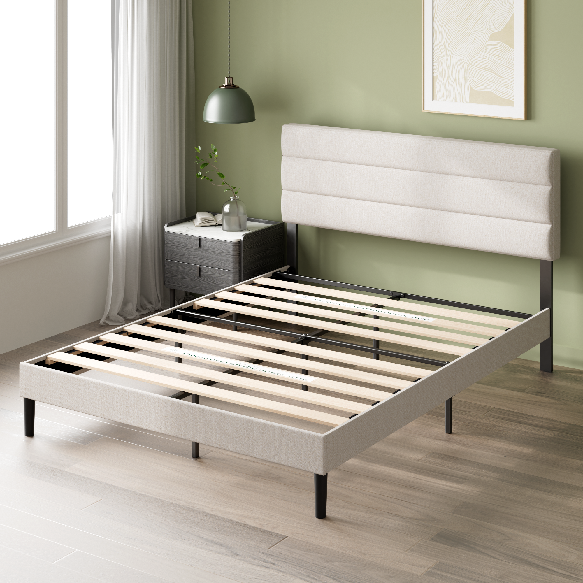 Base de Cama Premium Zinus  2P 150x190x30cm Piper  Respaldo-2