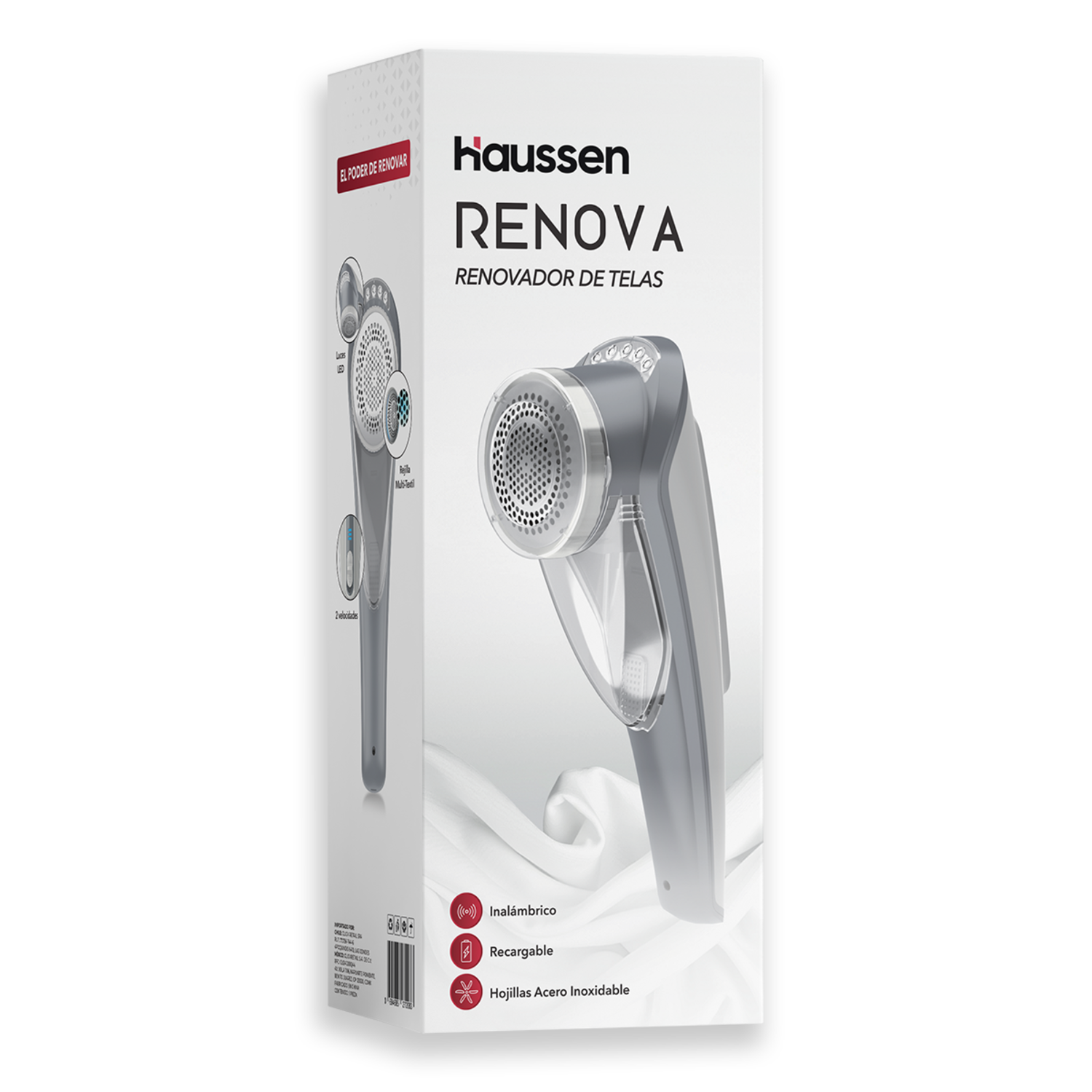 Quitapelusas Eléctrico Renova para Ropa Textiles con Luz LED-4