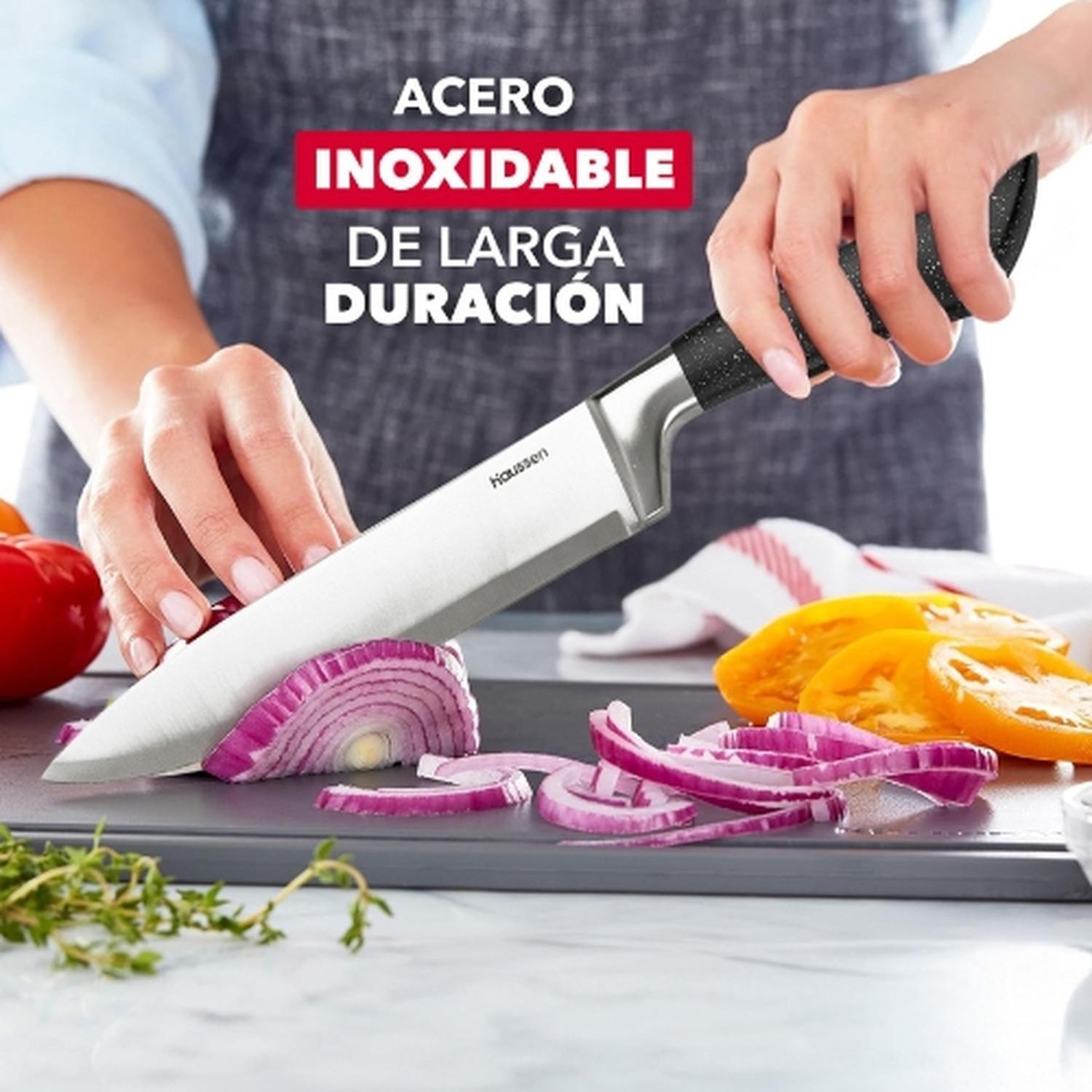 Taco Cuchillos Acero Con Tijera y Pelador Infini Set 8 Pcs-5