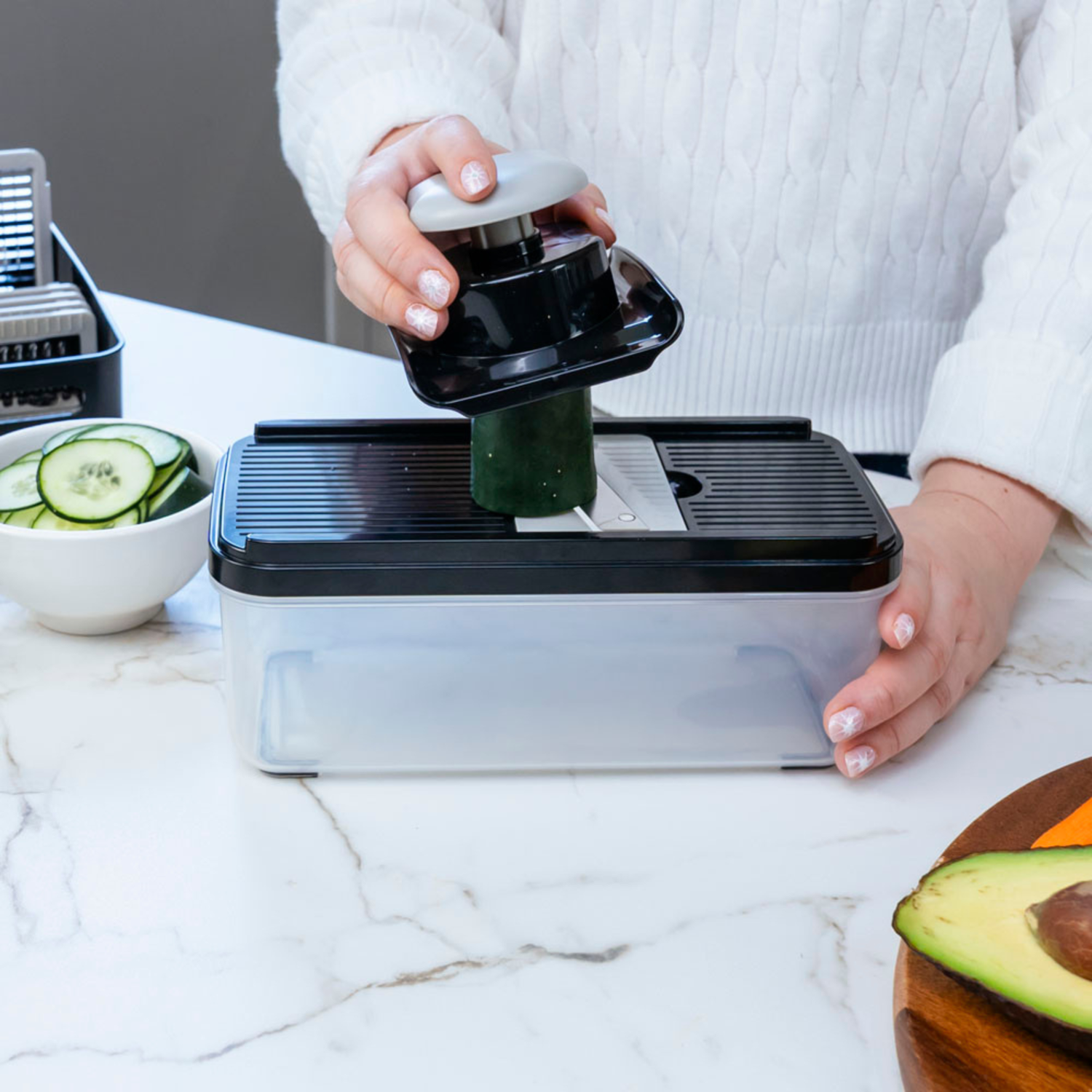 Rallador Picador Cortador Frutas Verduras Multiuso QuickChop Pro-3