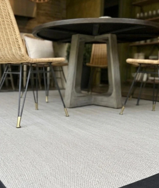 Alfombra Vinìlica Lavable Bahamas borde negro 200x300-1