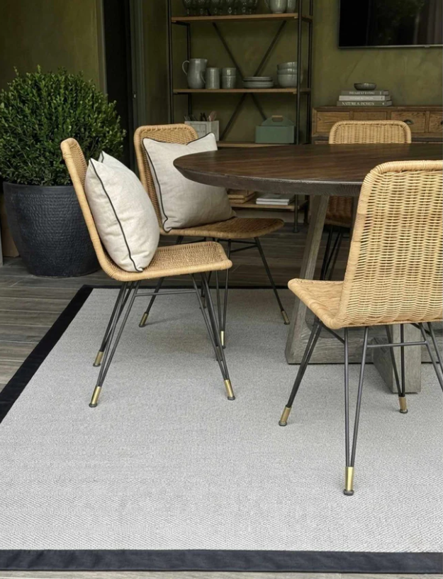 Alfombra Vinìlica Lavable Bahamas borde negro 200x300-2