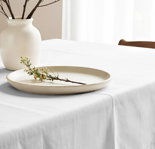 Mantel Antimanchas Resinado Liso Blanco 155x250-1