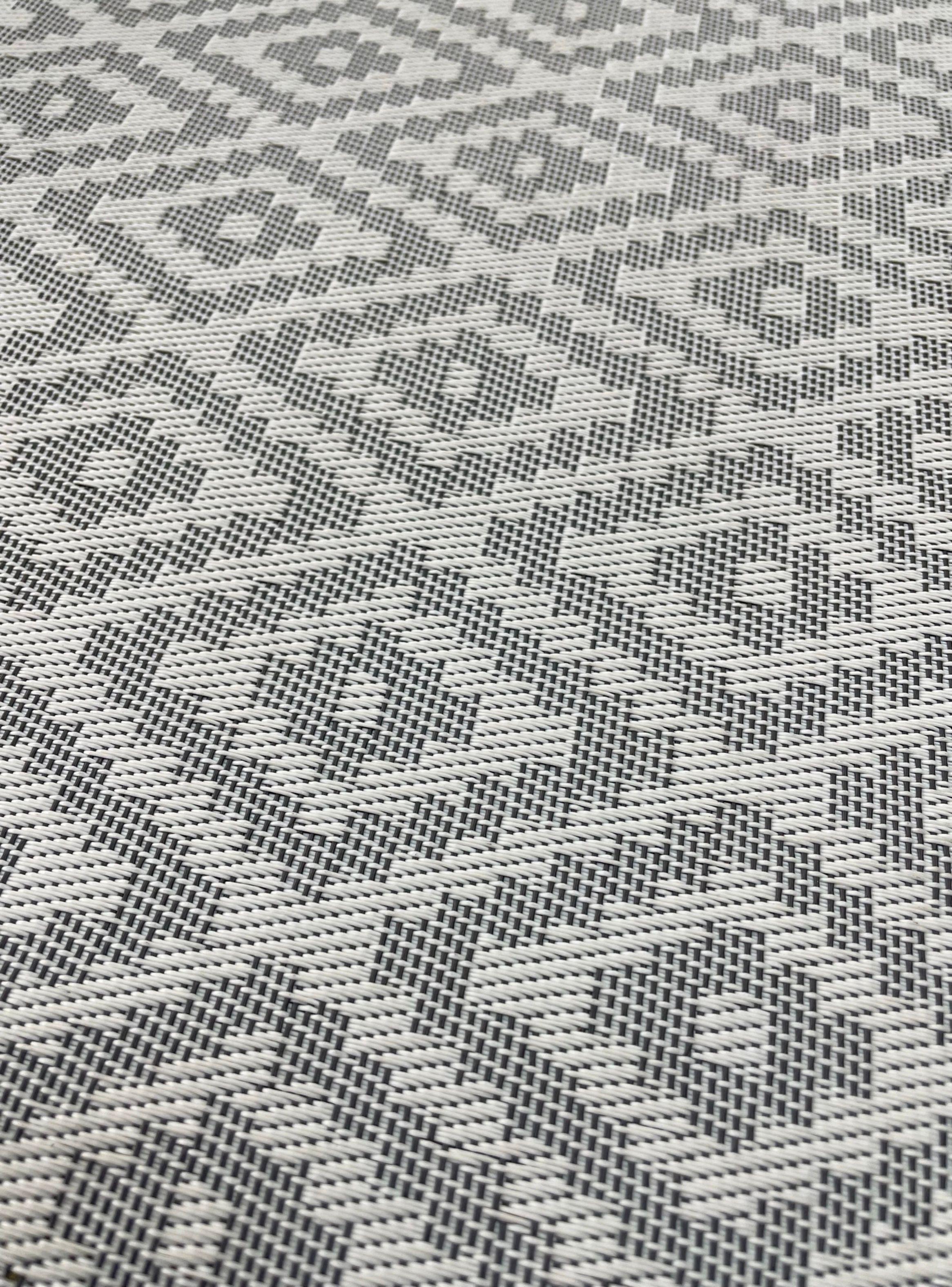 Alfombra Vinílica Tejida Marbella Gris Exterior/Interior (2,3 x 1,6 mts)-2