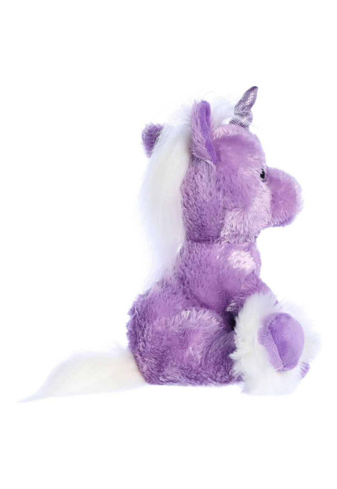 Peluche Unicornio Morado Aurora Fantasy 30 cm-2